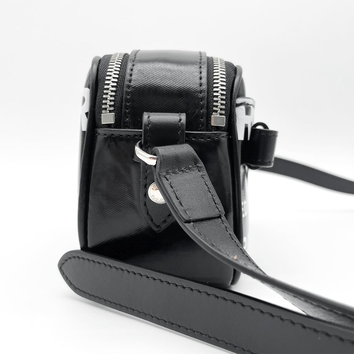 Burberry Black Coated Canvas Shoulder Bag (Pre-Owned)