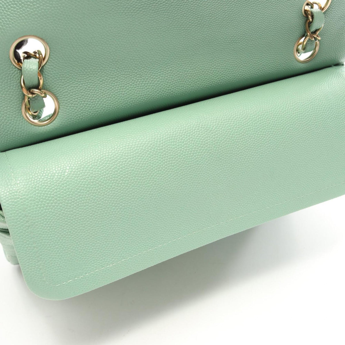 Chanel Matelasse Green Grained Calfskin Handbag Shoulder Bag (Pre-Owned)