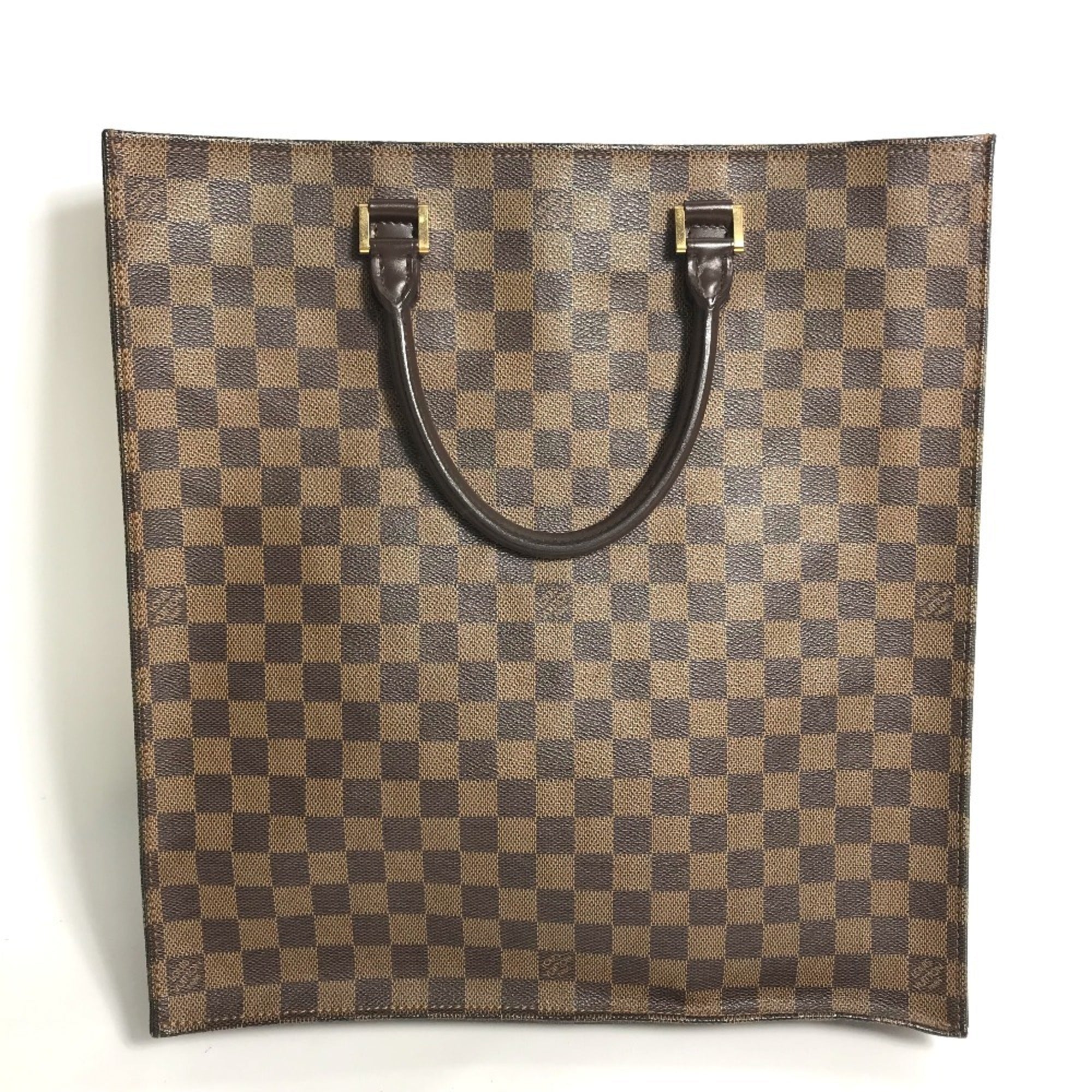 Louis Vuitton Brown Damier Canvas Ebene Damier Canvas Handbag Tote Bag (Pre-Owned)