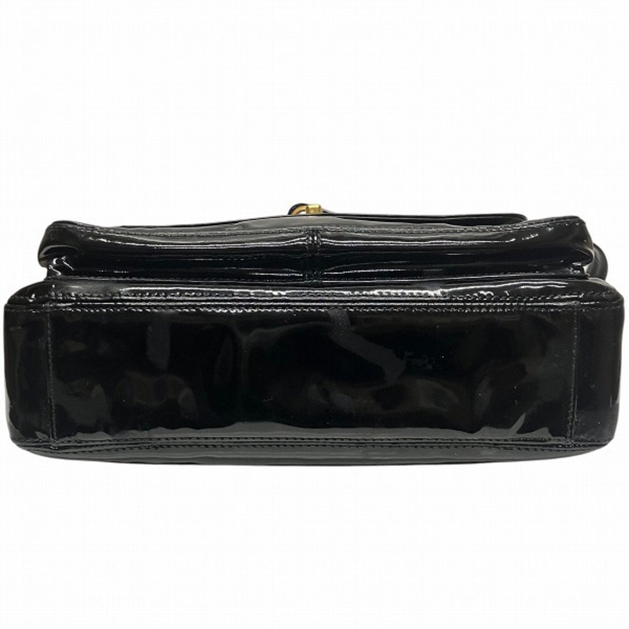 Chanel Black Patent Leather Shoulder Bag (Pre-Owned)