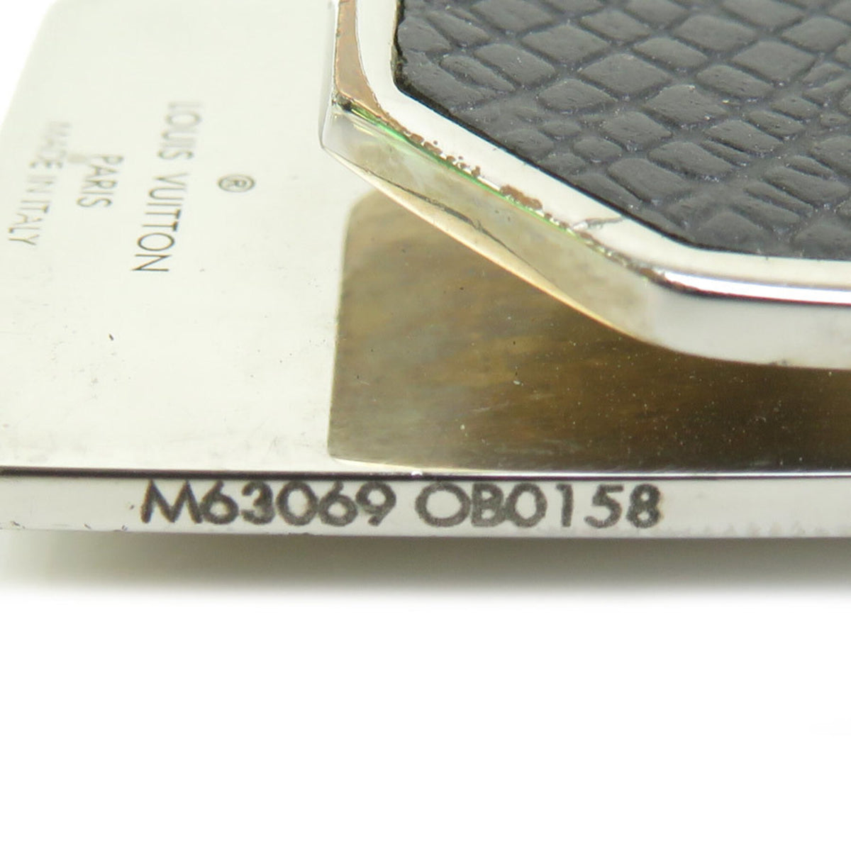 Louis Vuitton Silver Black Metal Money Clip (Pre-Owned)
