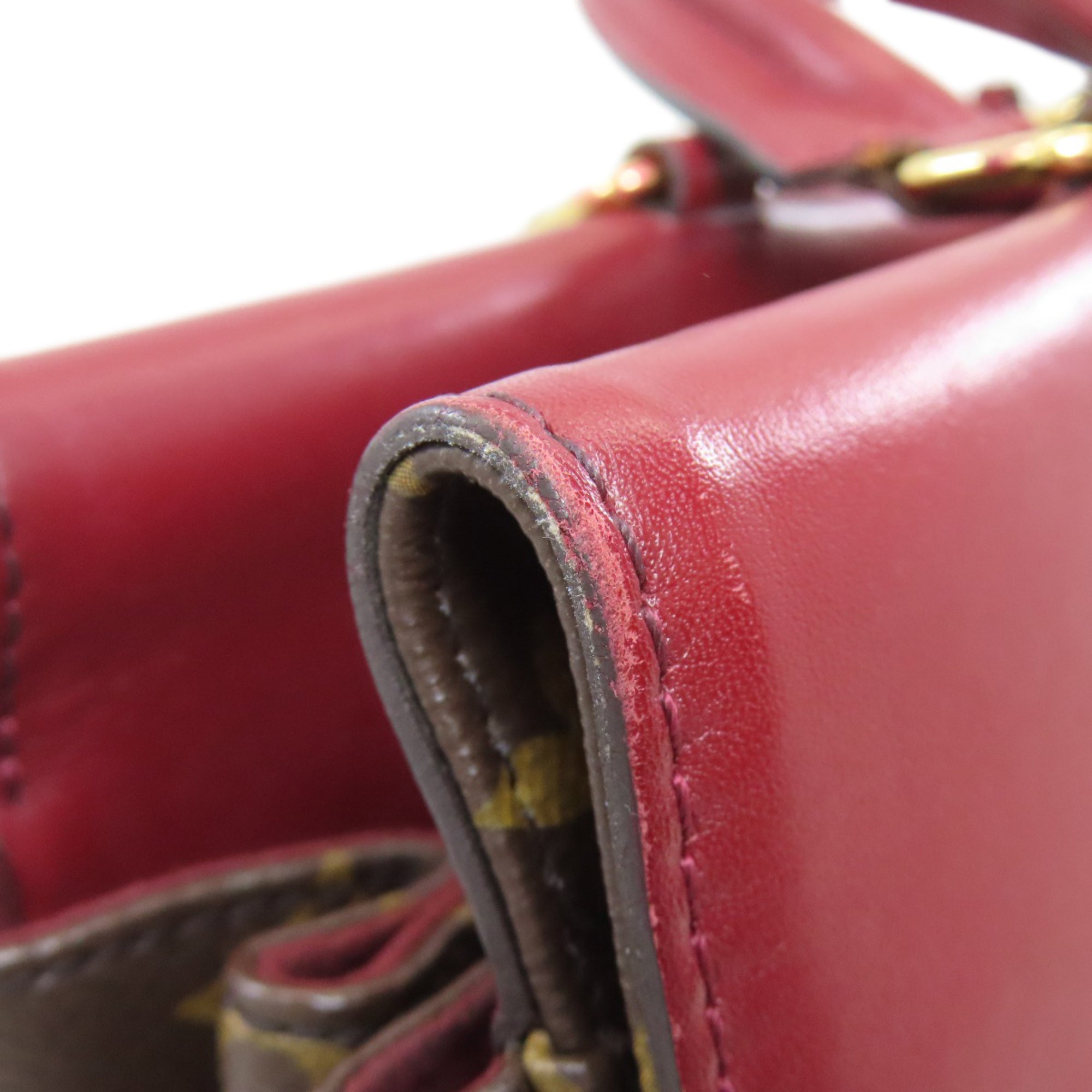 Louis Vuitton Bordeaux Brown Monogram Handbag (Pre-Owned)