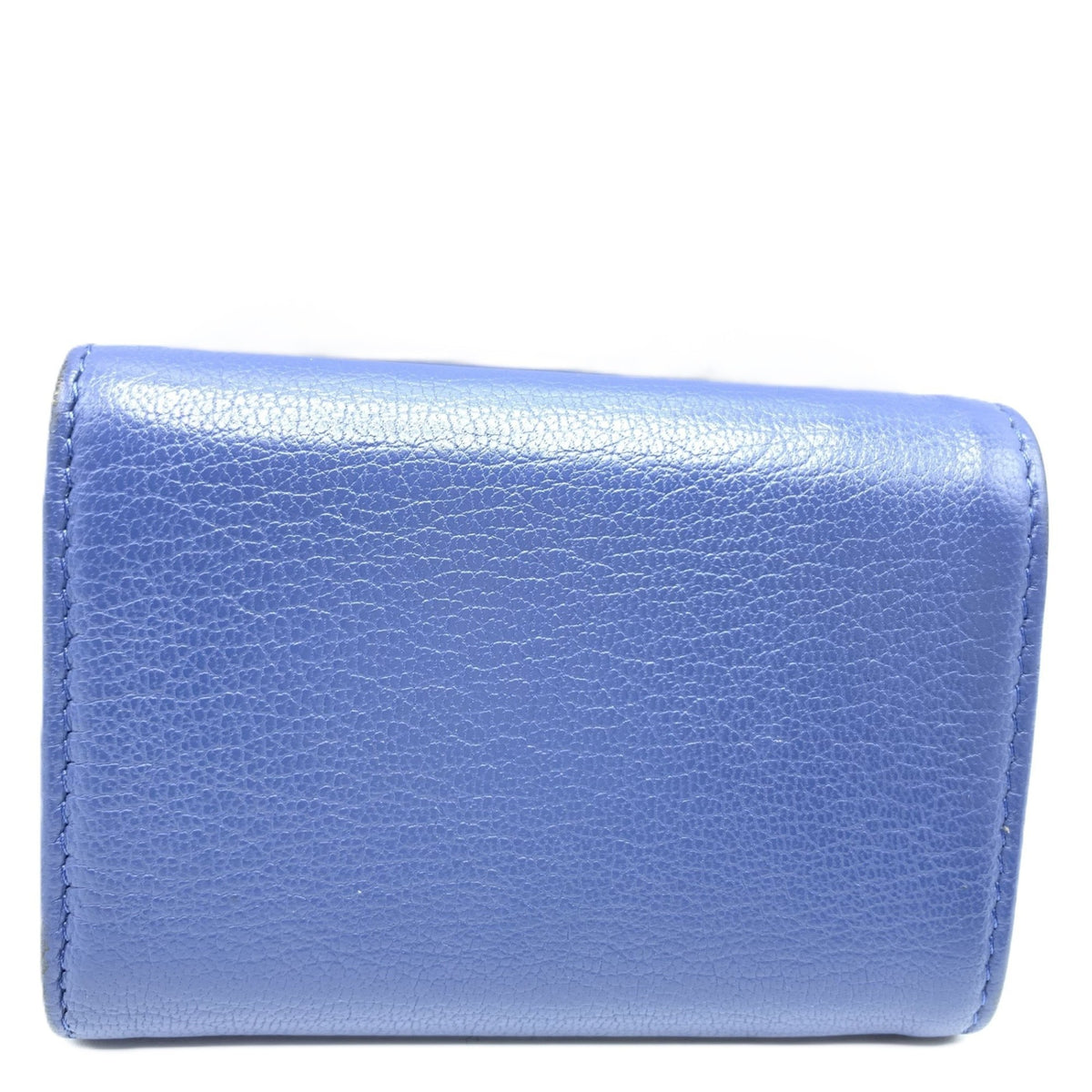 Chanel Navy Leather Wallet (Tri-Fold) (Pre-Owned)