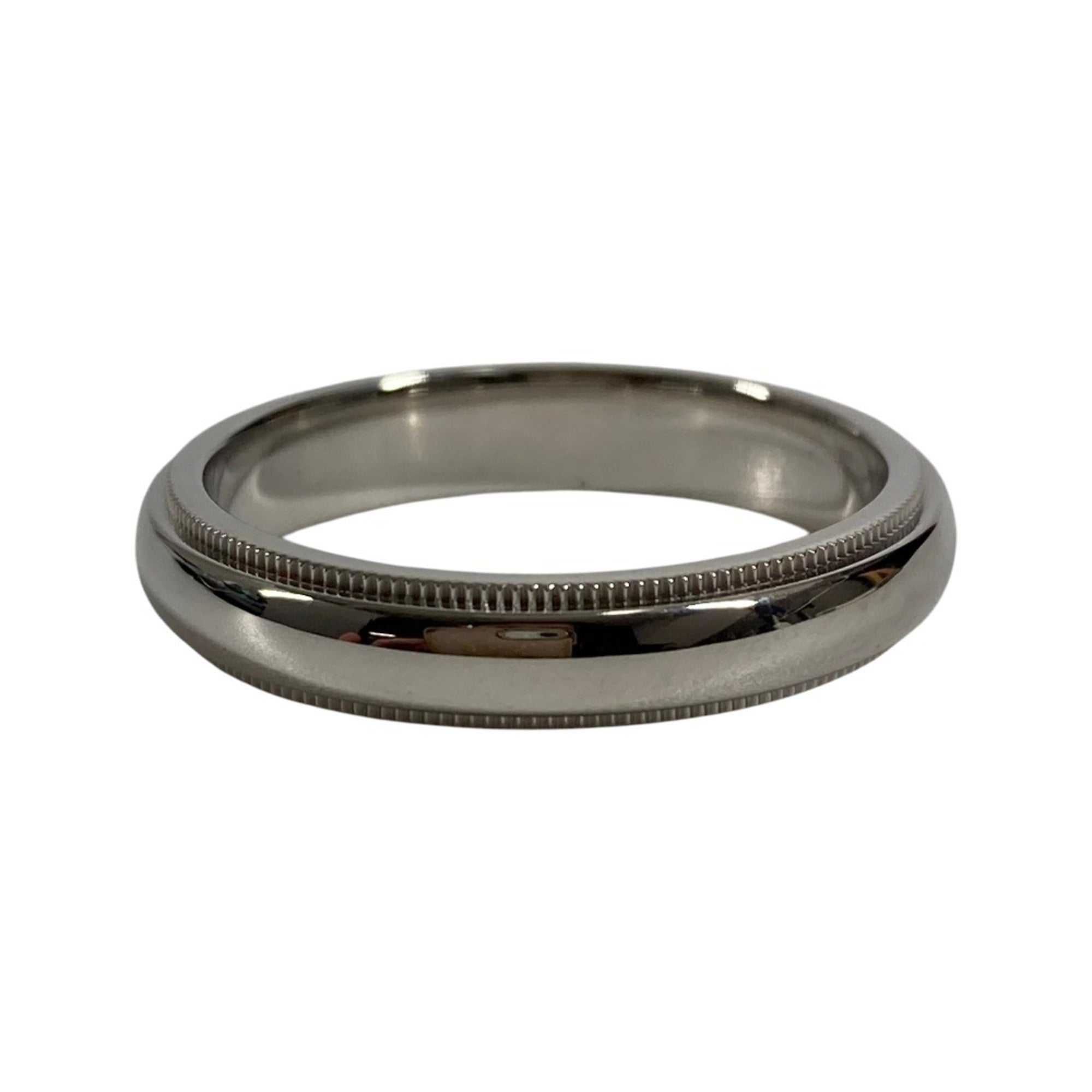 Tiffany Platinum Platinum 950 Band Ring (Pre-Owned)