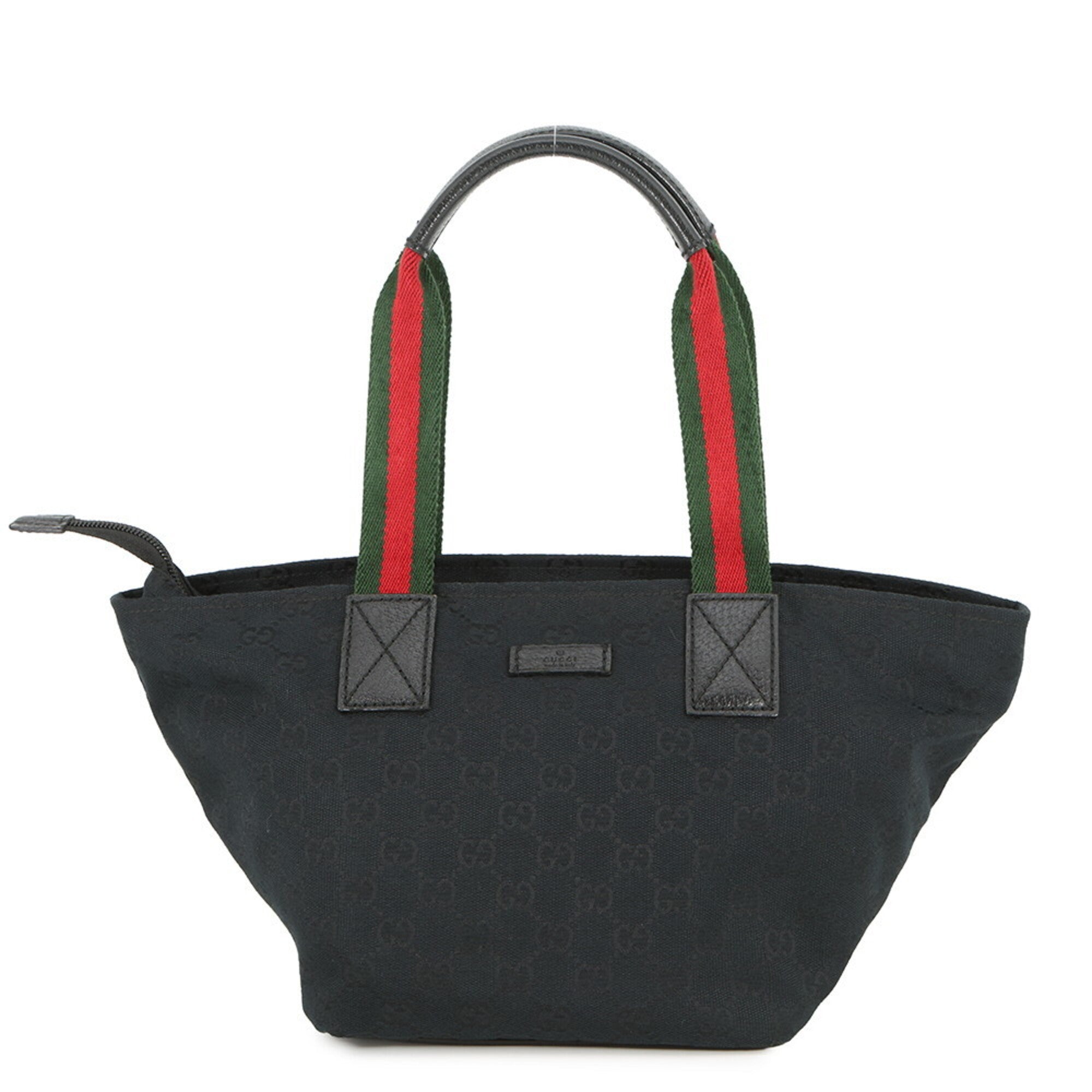 Gucci Black Gg Canvas Handbag Tote Bag (Pre-Owned)