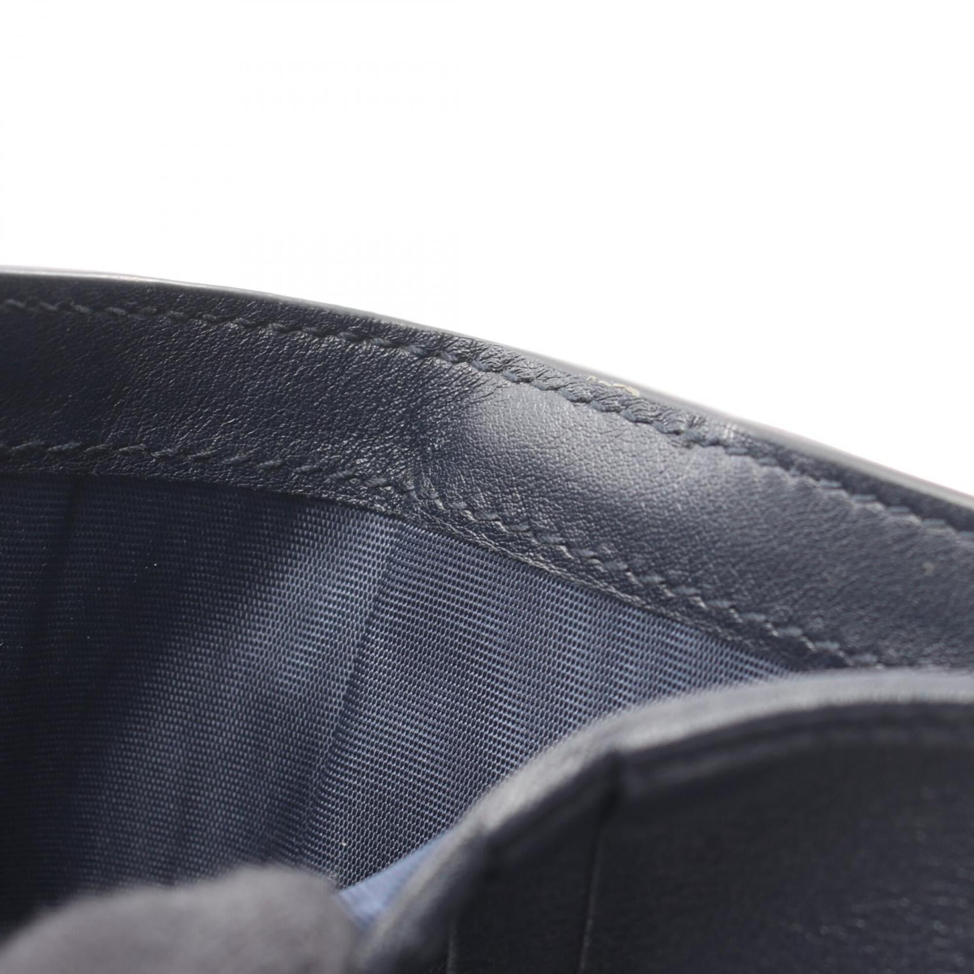 Gucci Navy Leather Wallet (Bi-Fold) (Pre-Owned)