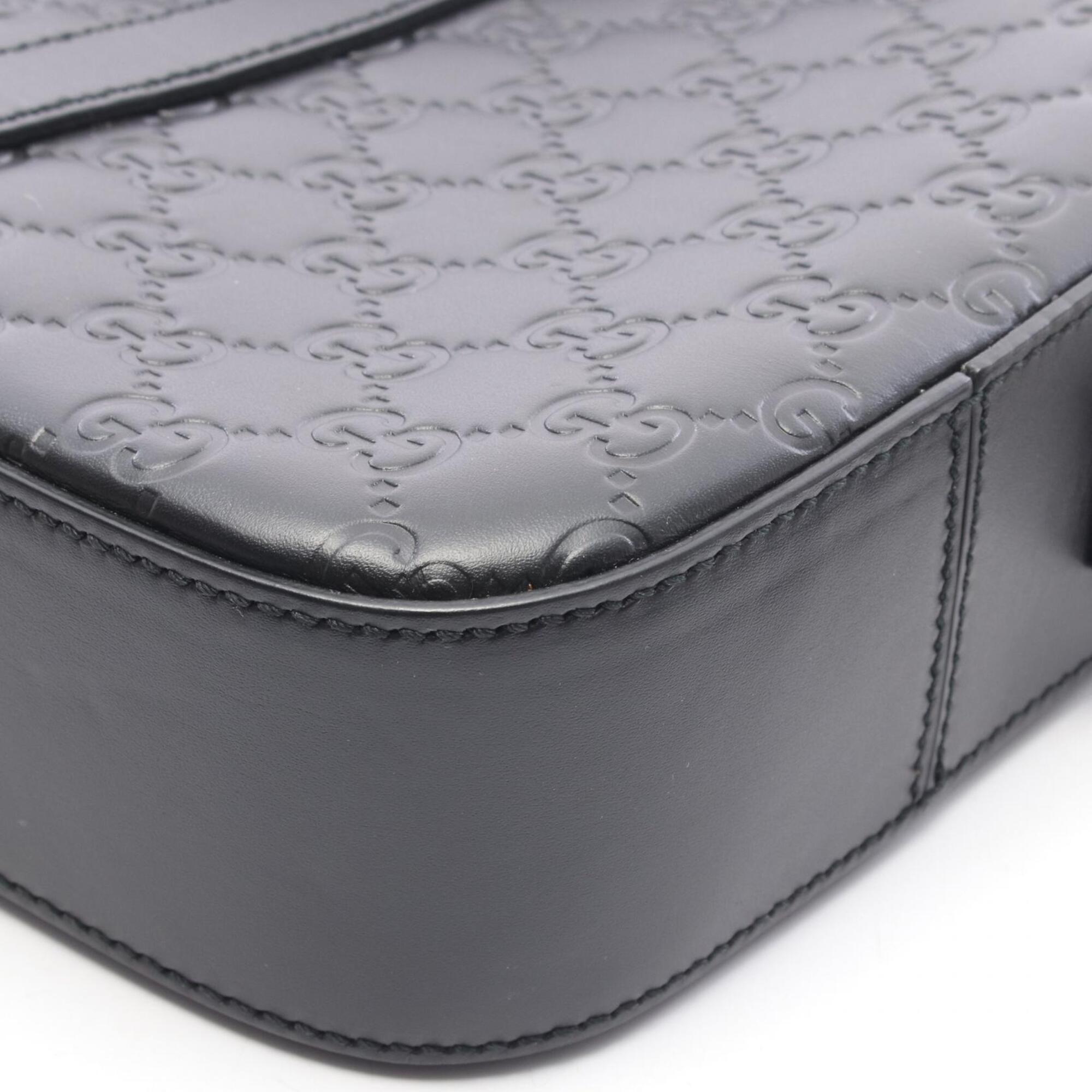 Gucci Black Leather Briefcase (Pre-Owned)