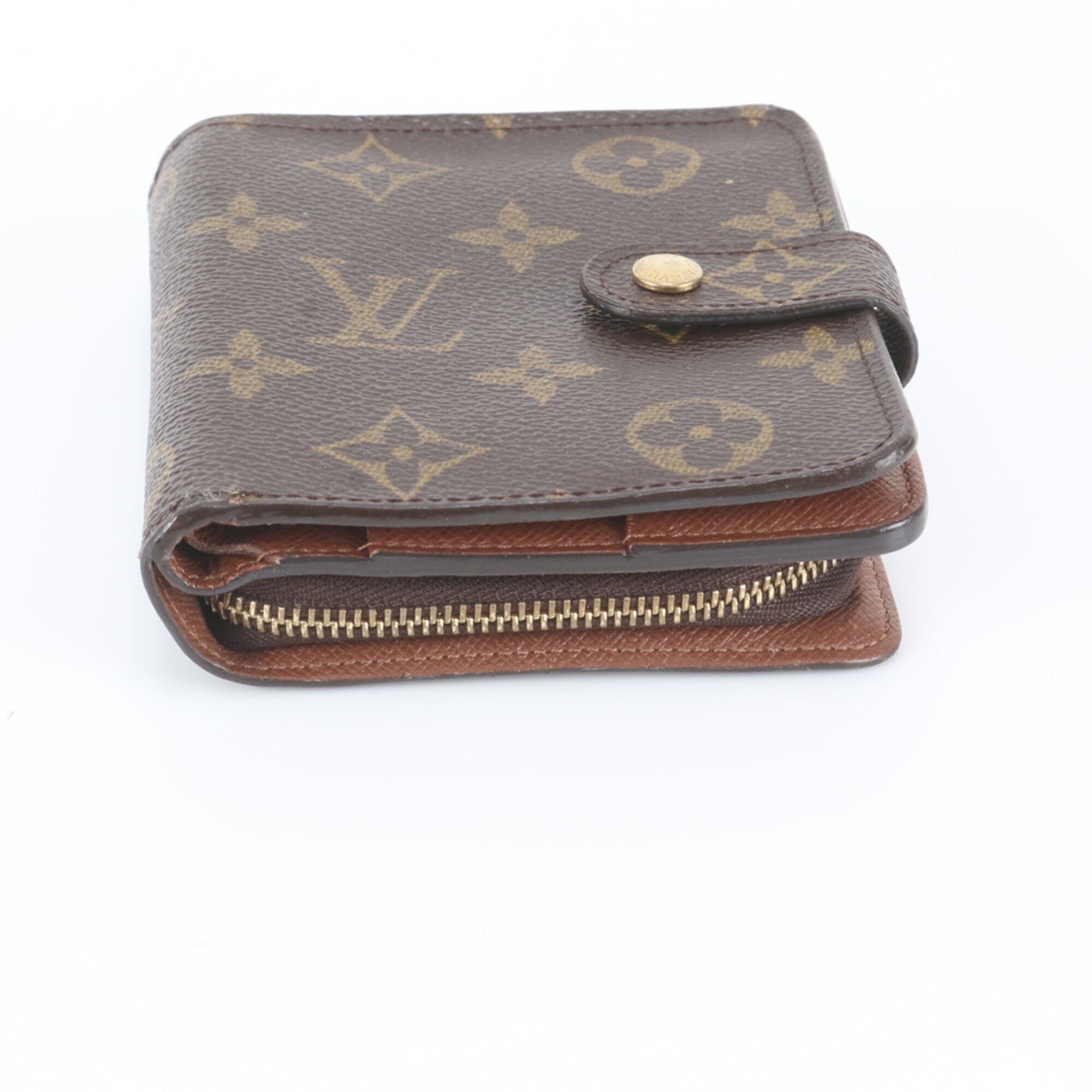 Louis Vuitton Brown Cuir Ombre Leather Coated Canvas Wallet (Bi-Fold) (Pre-Owned)