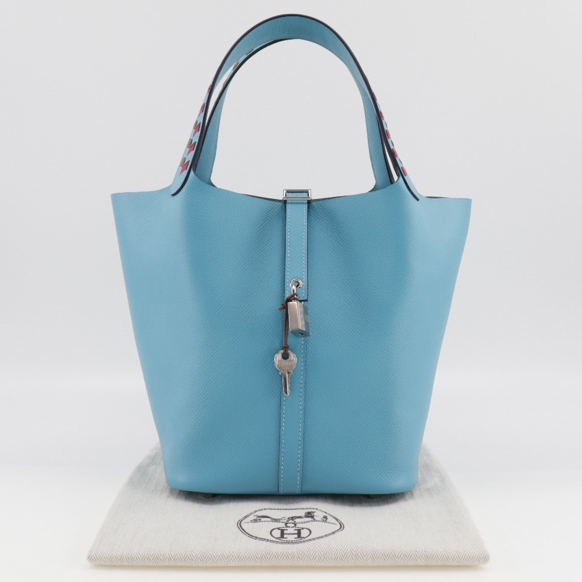 Hermes Light Blue Epsom Leather Handbag (Pre-Owned)