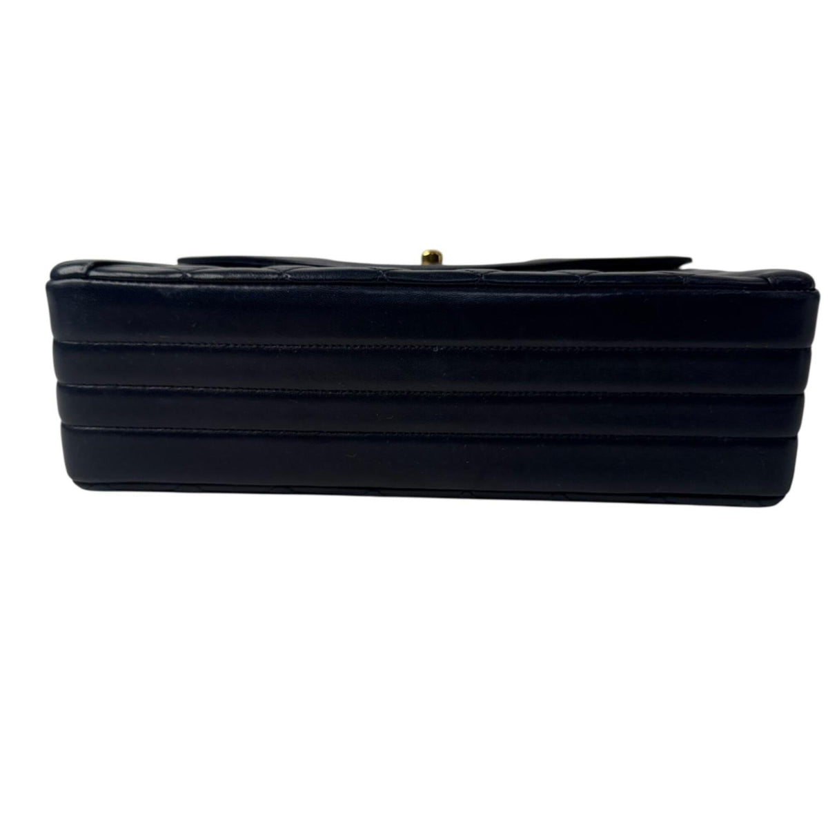 Chanel Dark Navy Leather Shoulder Bag (Pre-Owned)