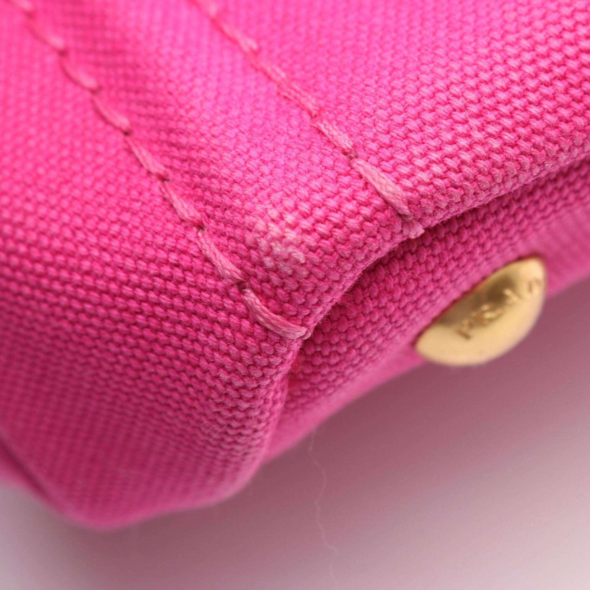 Prada Pink Canvas Handbag (Pre-Owned)