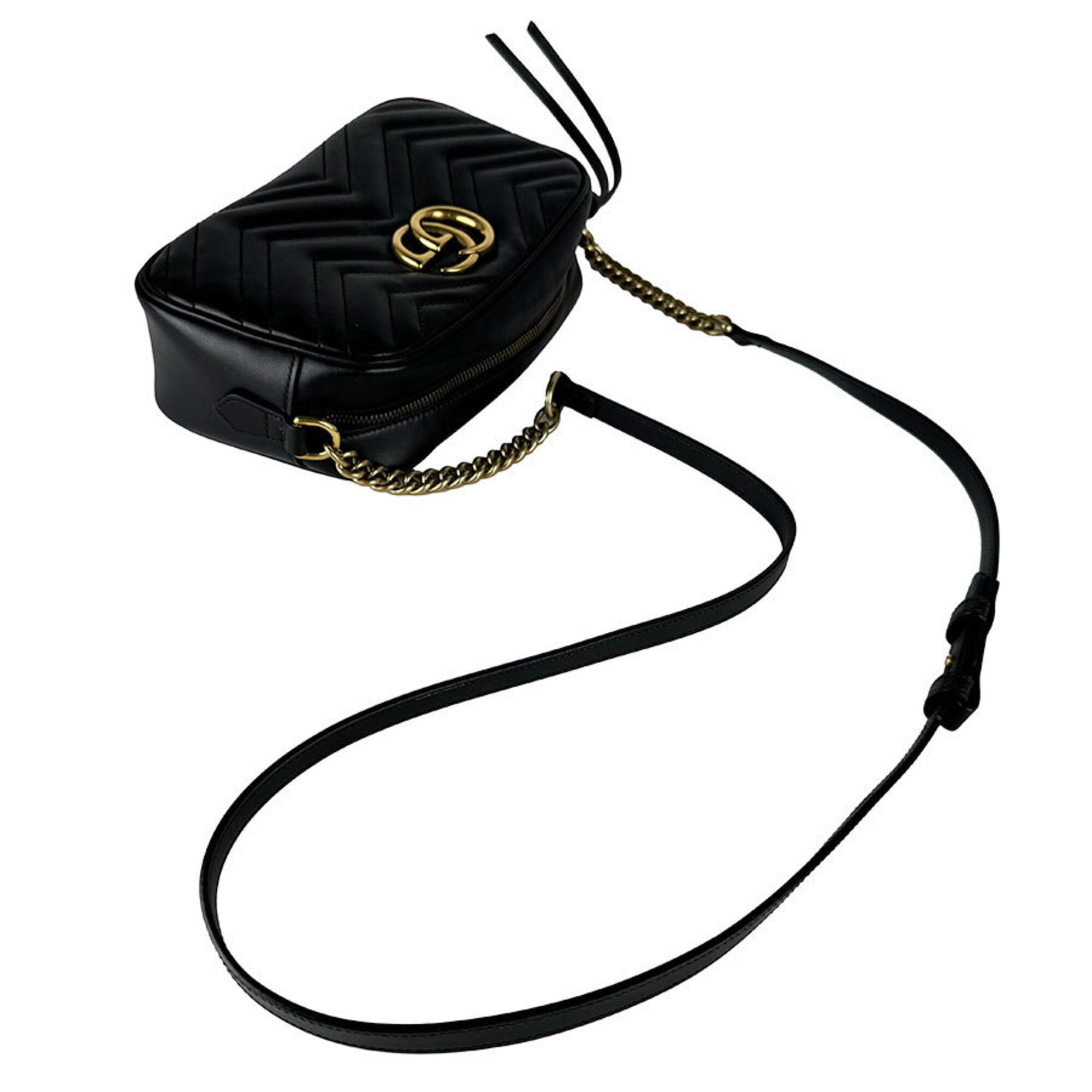 Gucci Black Leather Shoulder Bag (Pre-Owned)