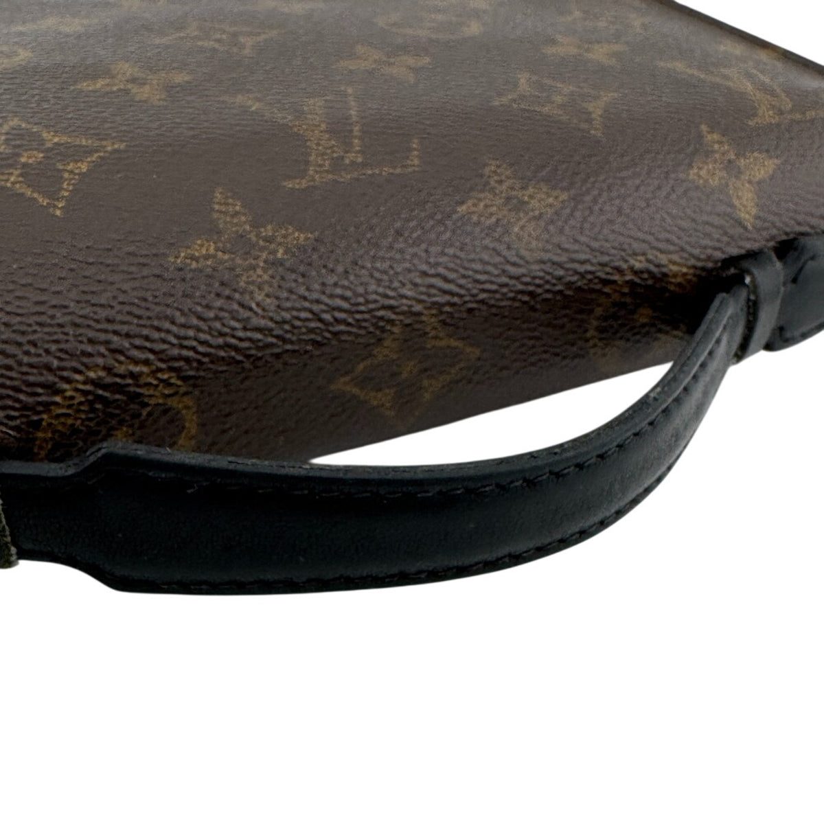 Louis Vuitton Brown Leather Clutch Bag (Pre-Owned)