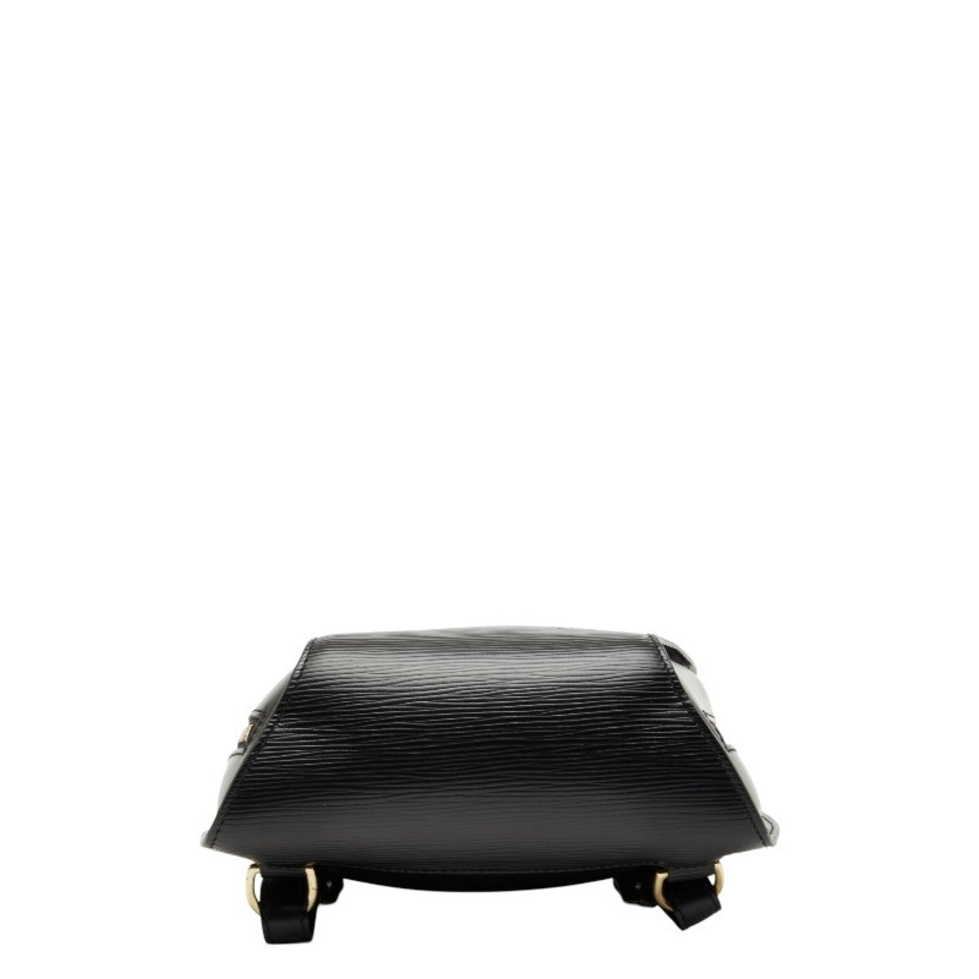 Louis Vuitton Black Noir Leather Backpack (Pre-Owned)