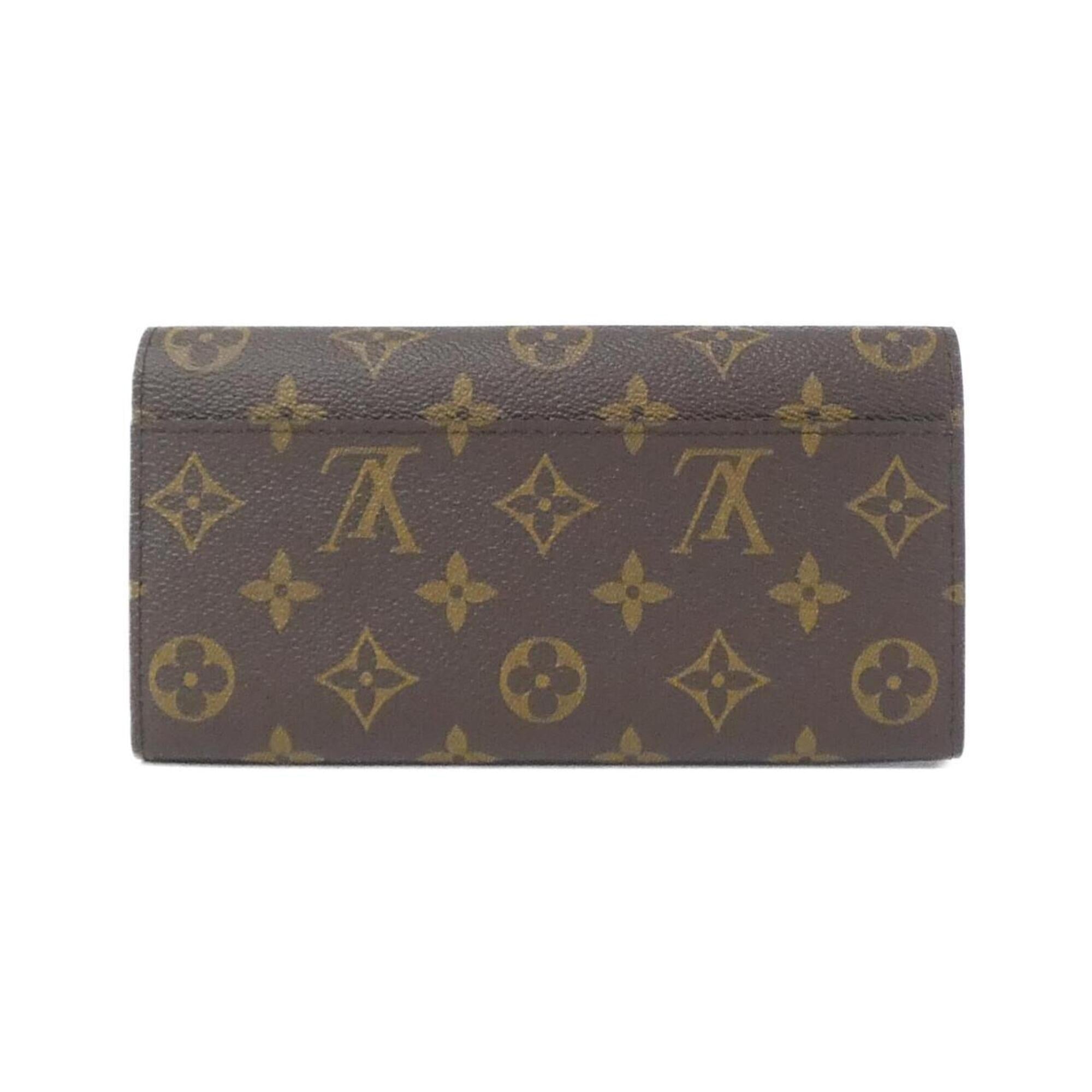 Louis Vuitton Brown Coated Canvas Long Wallet (Bi-Fold) (Pre-Owned)