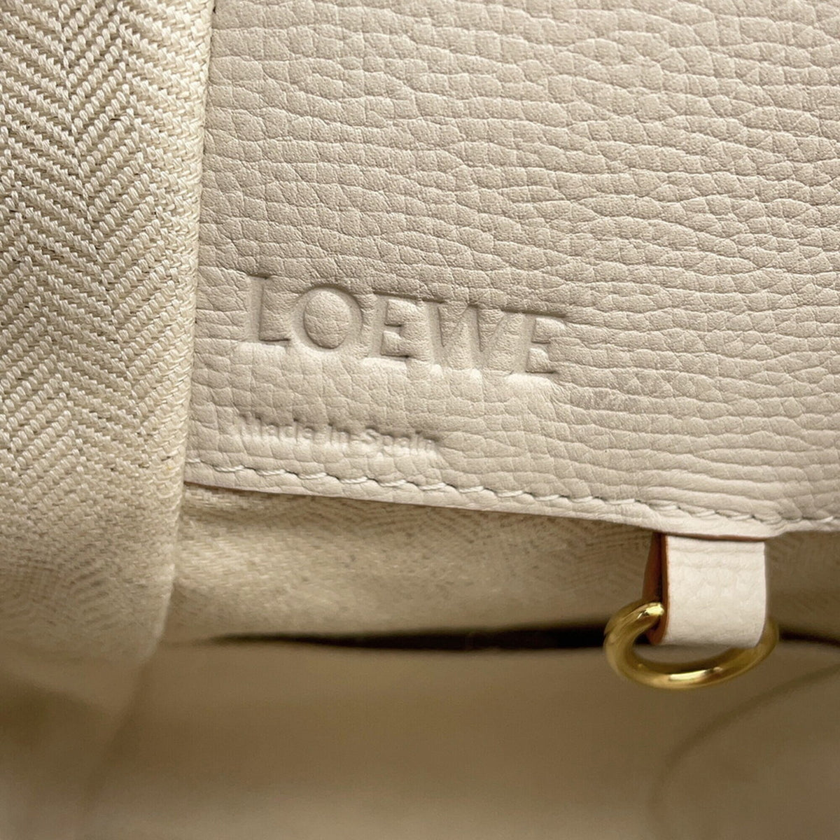 Loewe Hammock Gold Leather Handbag Shoulder Bag (Pre-Owned)