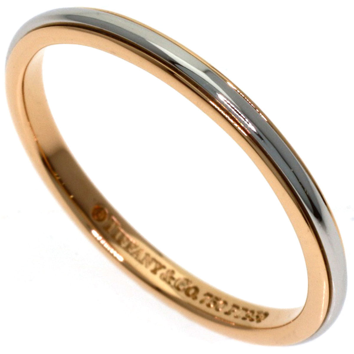 Tiffany Pink Gold (18K) Band Ring (Pre-Owned)
