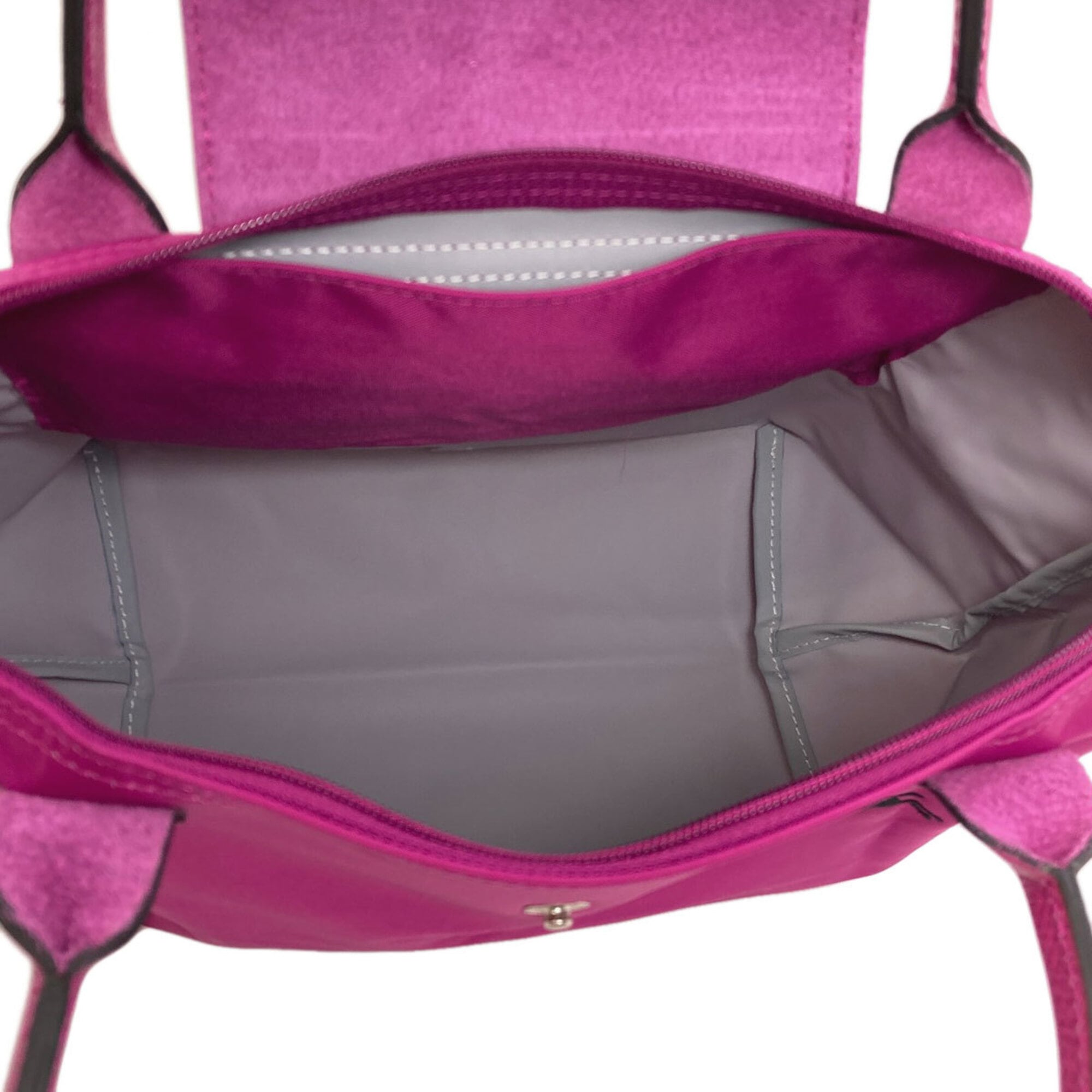 Longchamp Le Pliage Purple Nylon Handbag (Pre-Owned)
