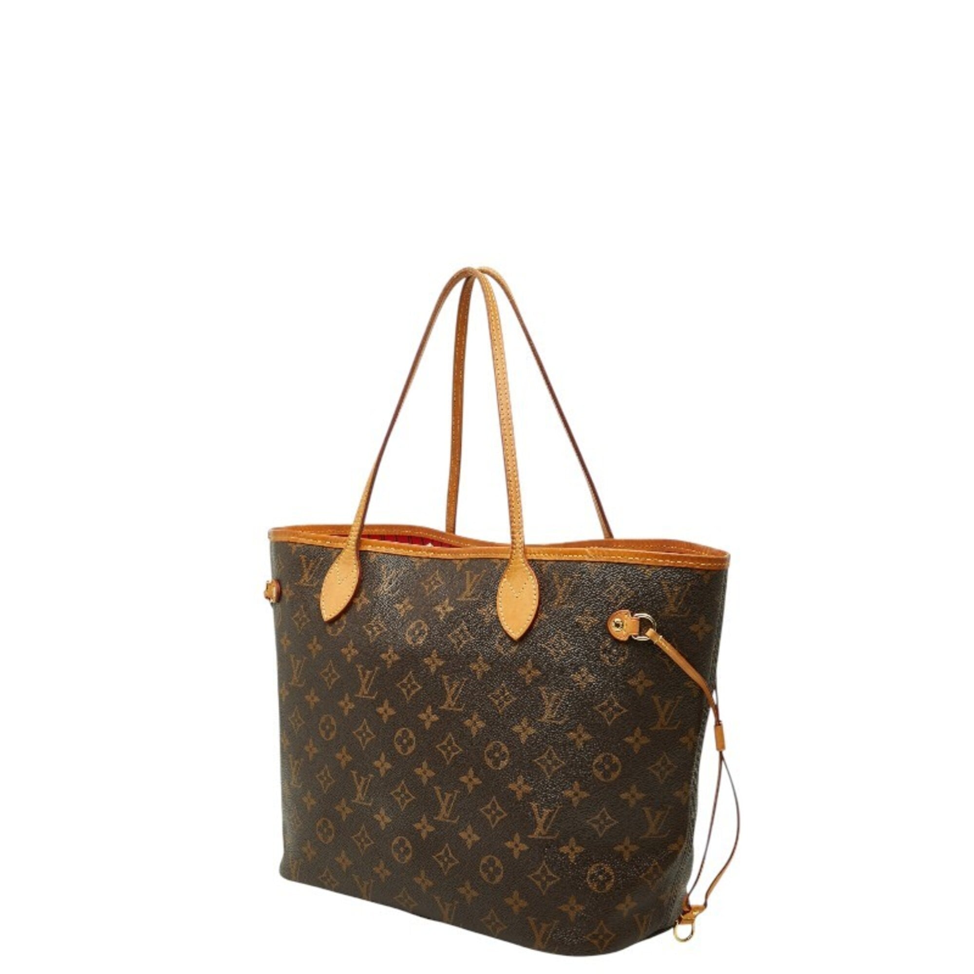 Louis Vuitton Brown Cerise Red Color Pvc Leather Shoulder Bag Tote Bag (Pre-Owned)