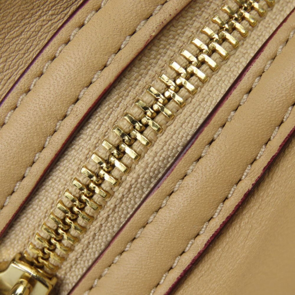 Coach Beige Ivory Canvas Leather Tote Bag (Pre-Owned)