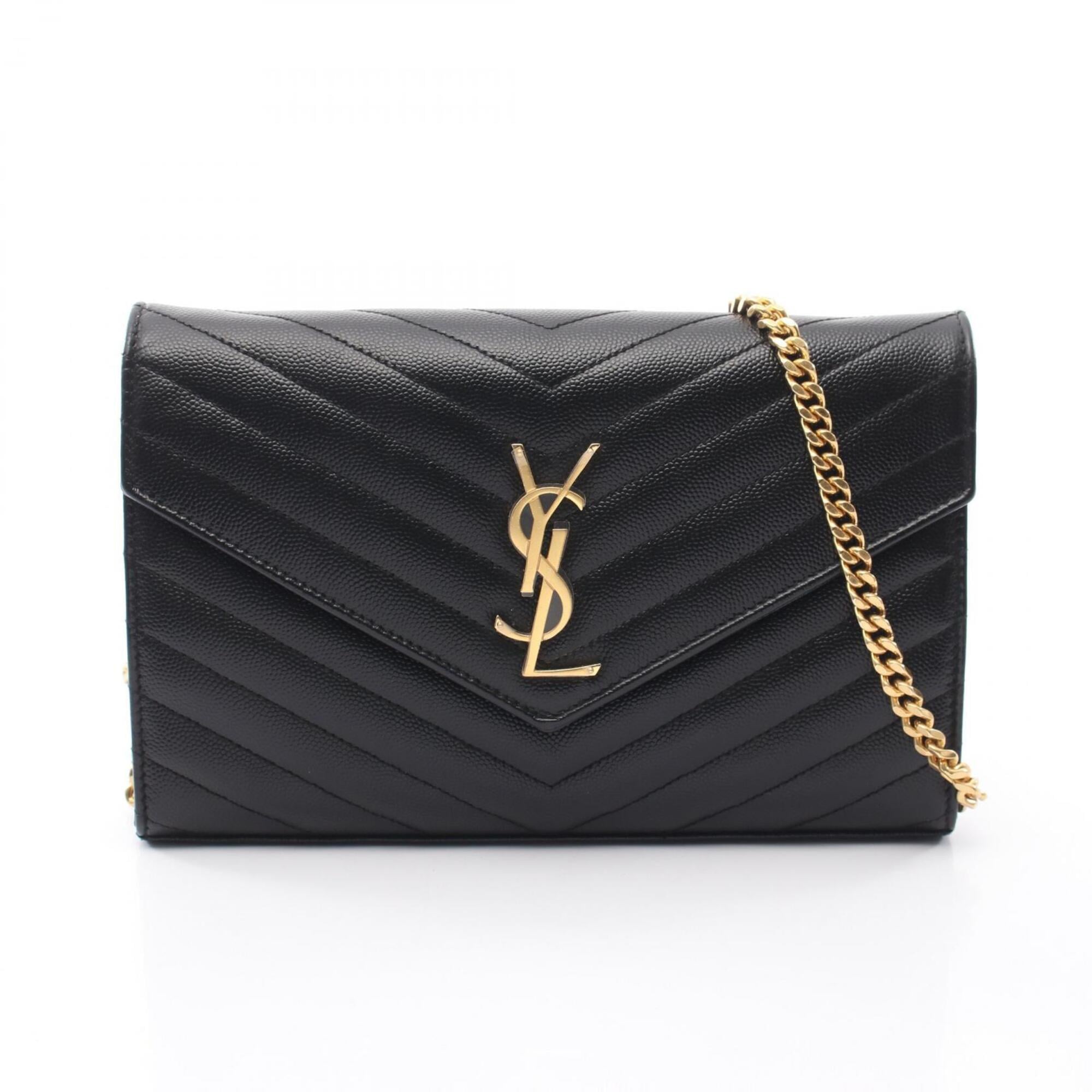 Saint Laurent Black Leather Handbag Shoulder Bag (Pre-Owned)