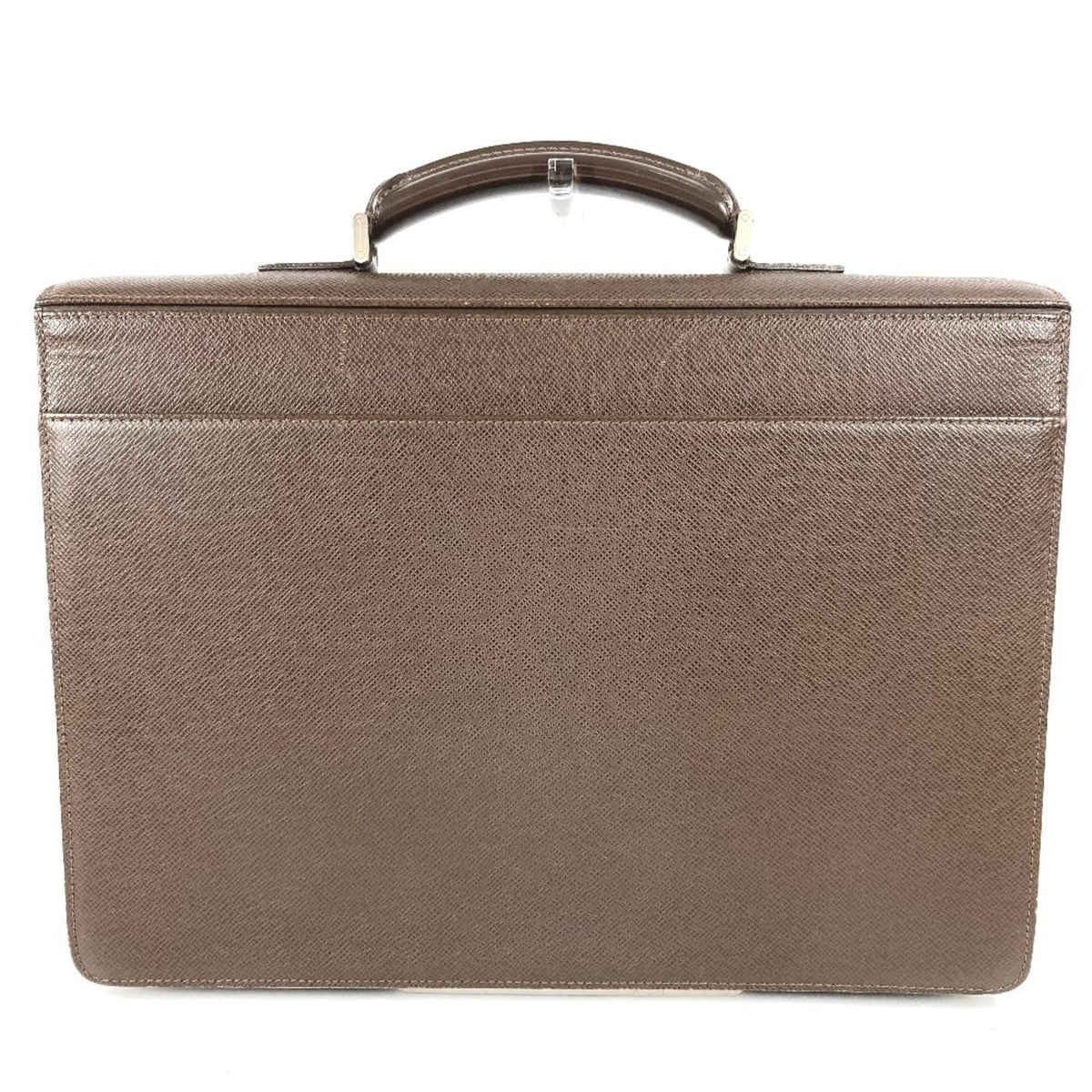Louis Vuitton Brown Galle Grizzly Taiga Leather Briefcase Handbag Tote Bag (Pre-Owned)