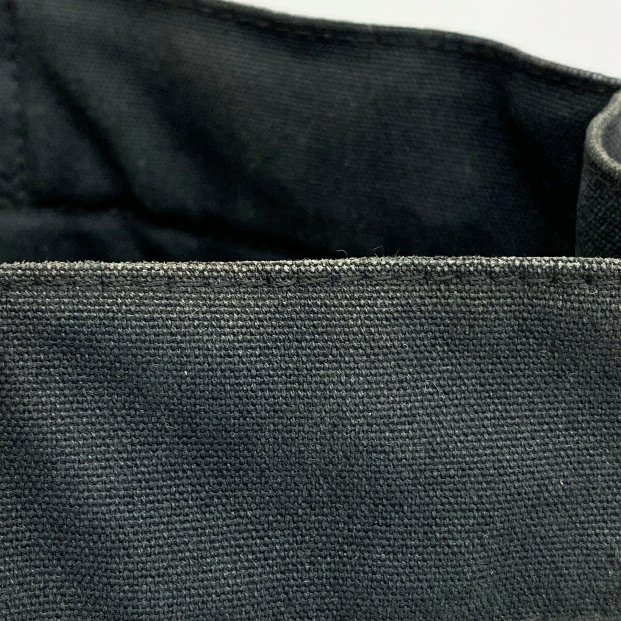 Hermes Black Canvas Tote Bag (Pre-Owned)