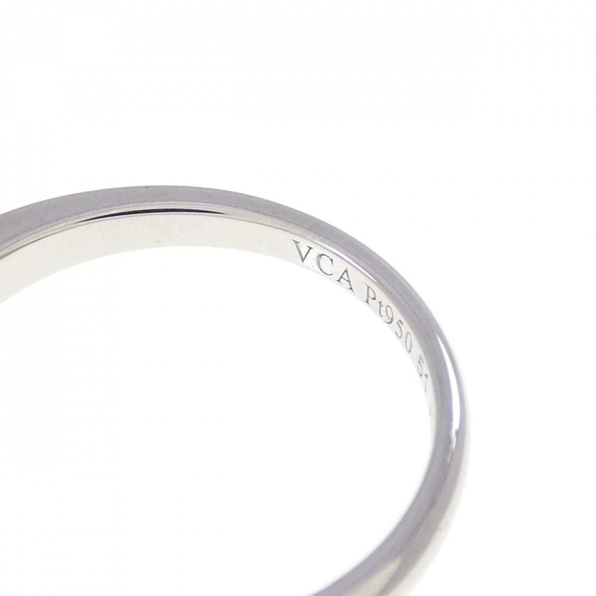 Van Cleef & Arpels Platinum 950 Band Ring (Pre-Owned)