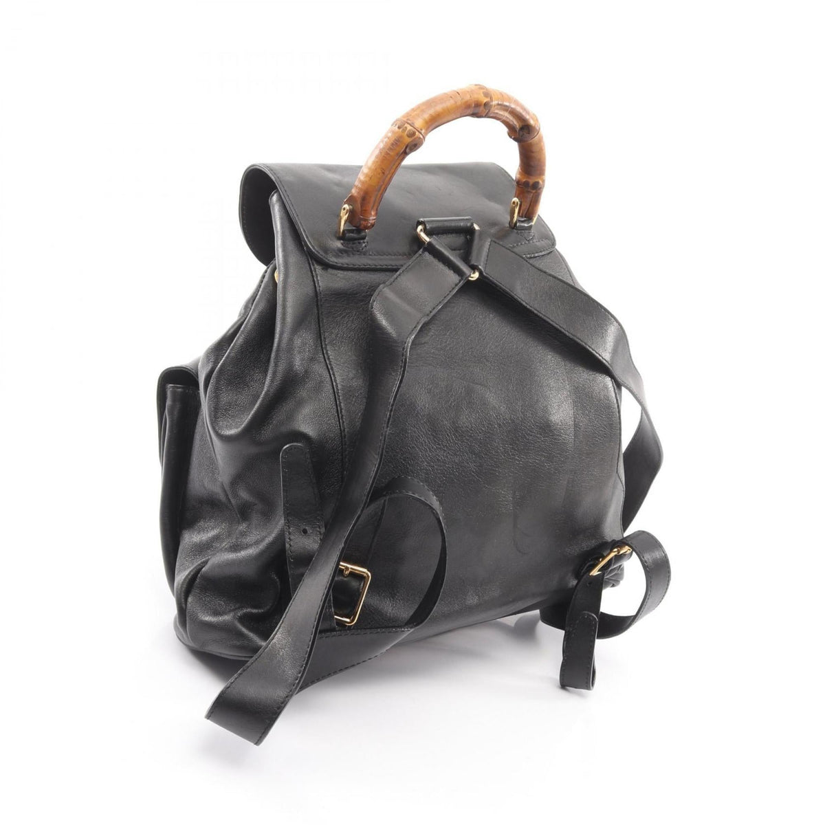 Gucci Black Leather Backpack (Pre-Owned)