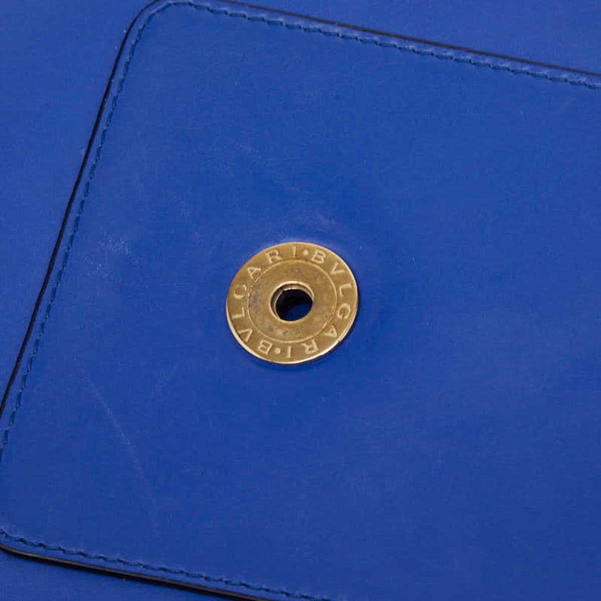 Bvlgari Blue Leather Shoulder Bag (Pre-Owned)