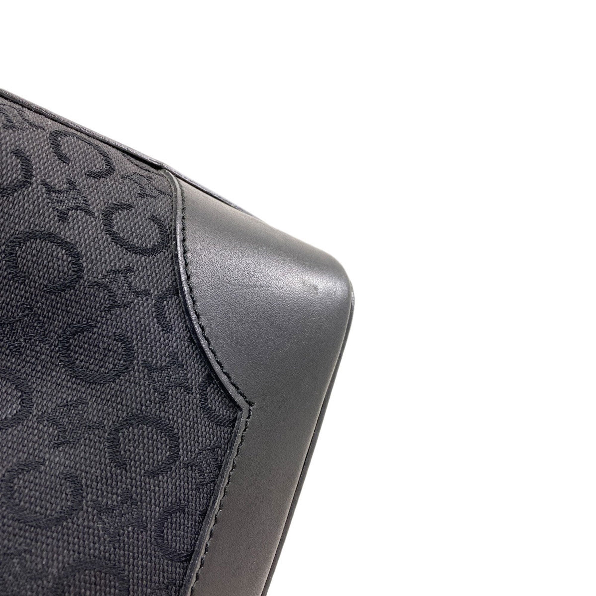 Celine Black Canvas Shoulder Bag (Pre-Owned)