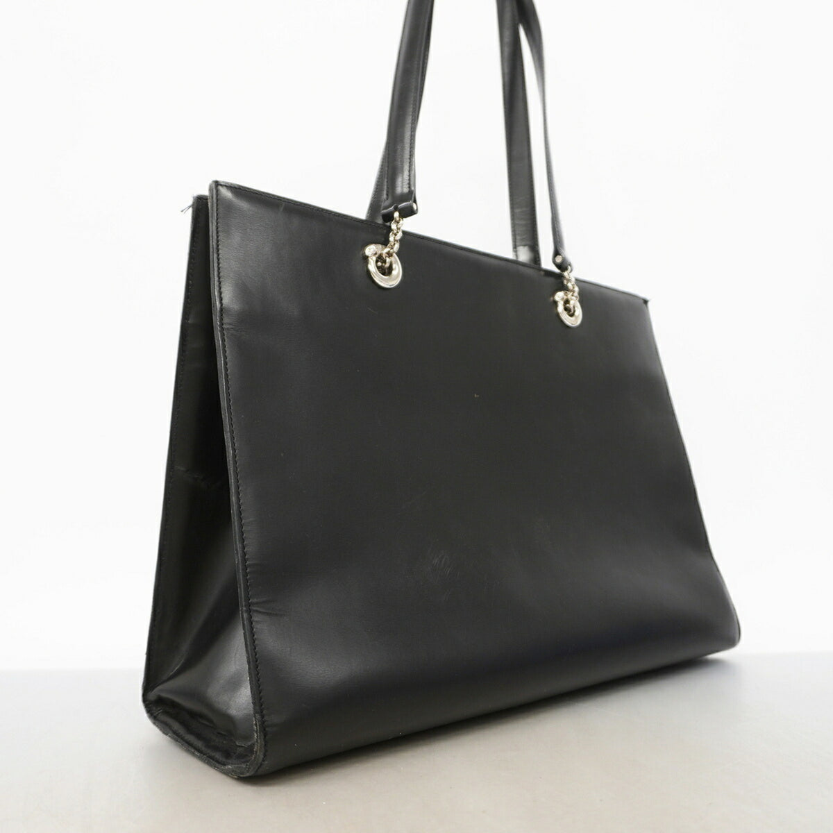 Cartier Black Leather Tote Bag (Pre-Owned)