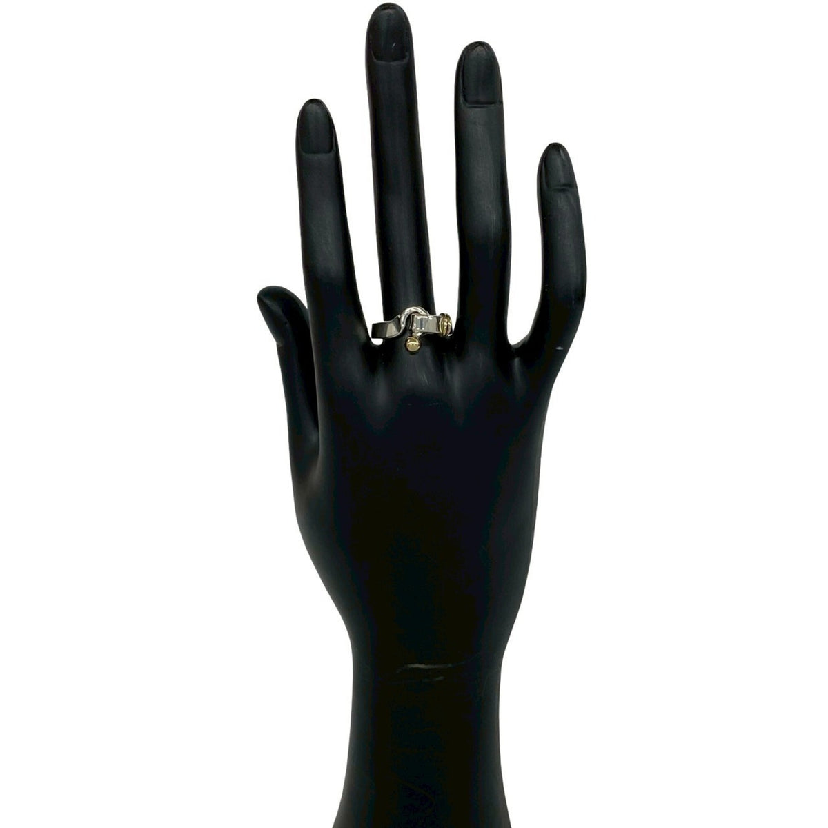 Tiffany Gold Silver Yellow Gold (18K) Silver 925 Band Ring (Pre-Owned)