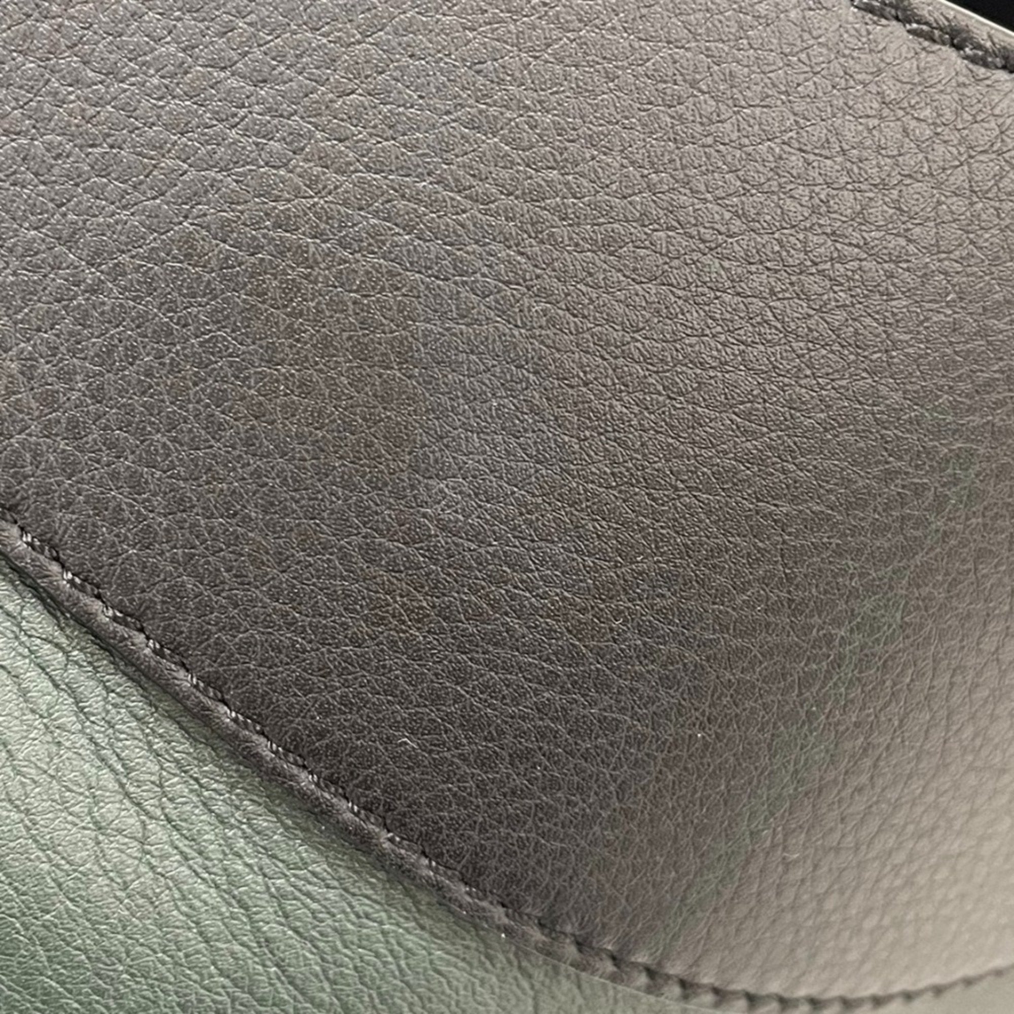 Loewe Black Blue Green Handbag Shoulder Bag (Pre-Owned)