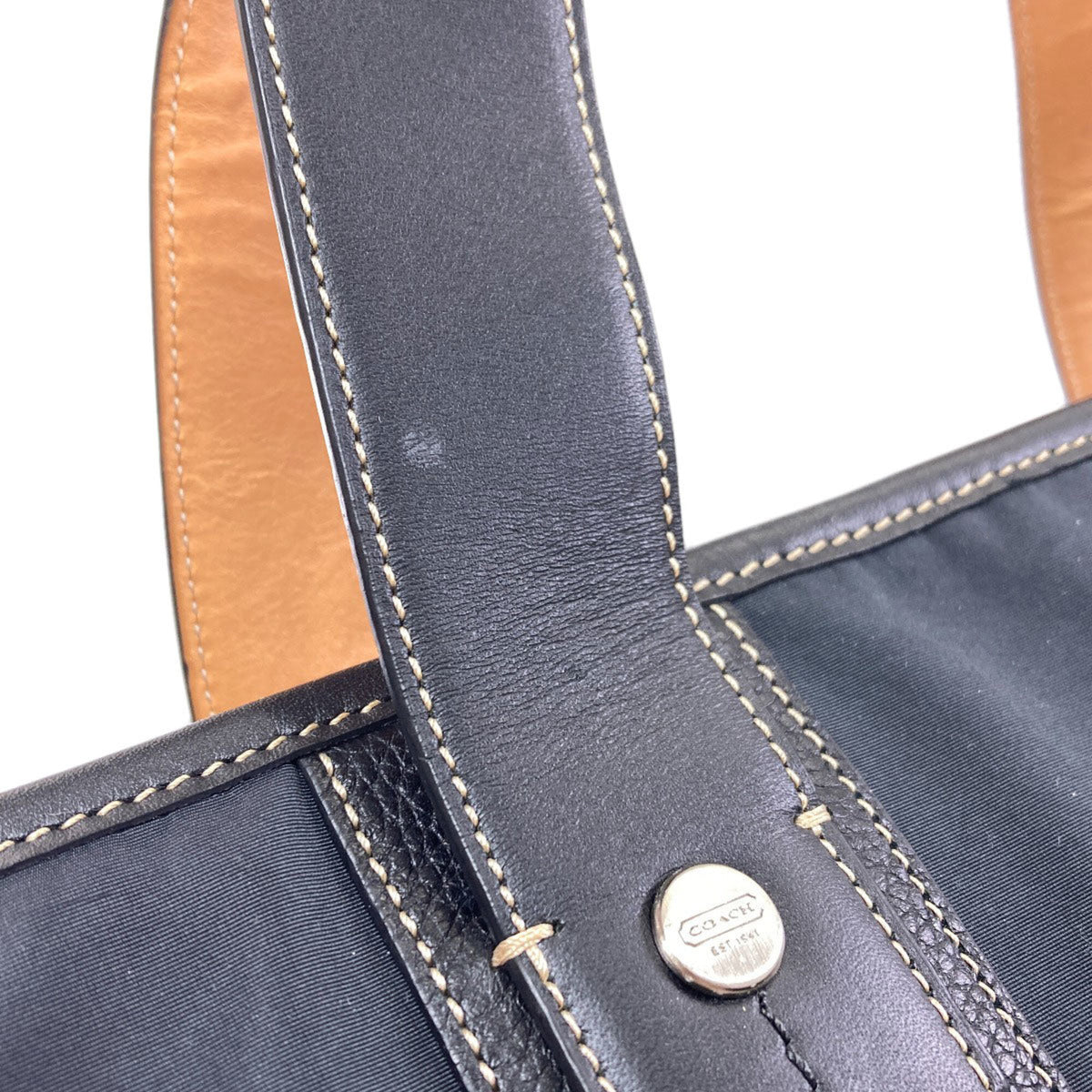 Coach Black Nylon Tote Bag (Pre-Owned)