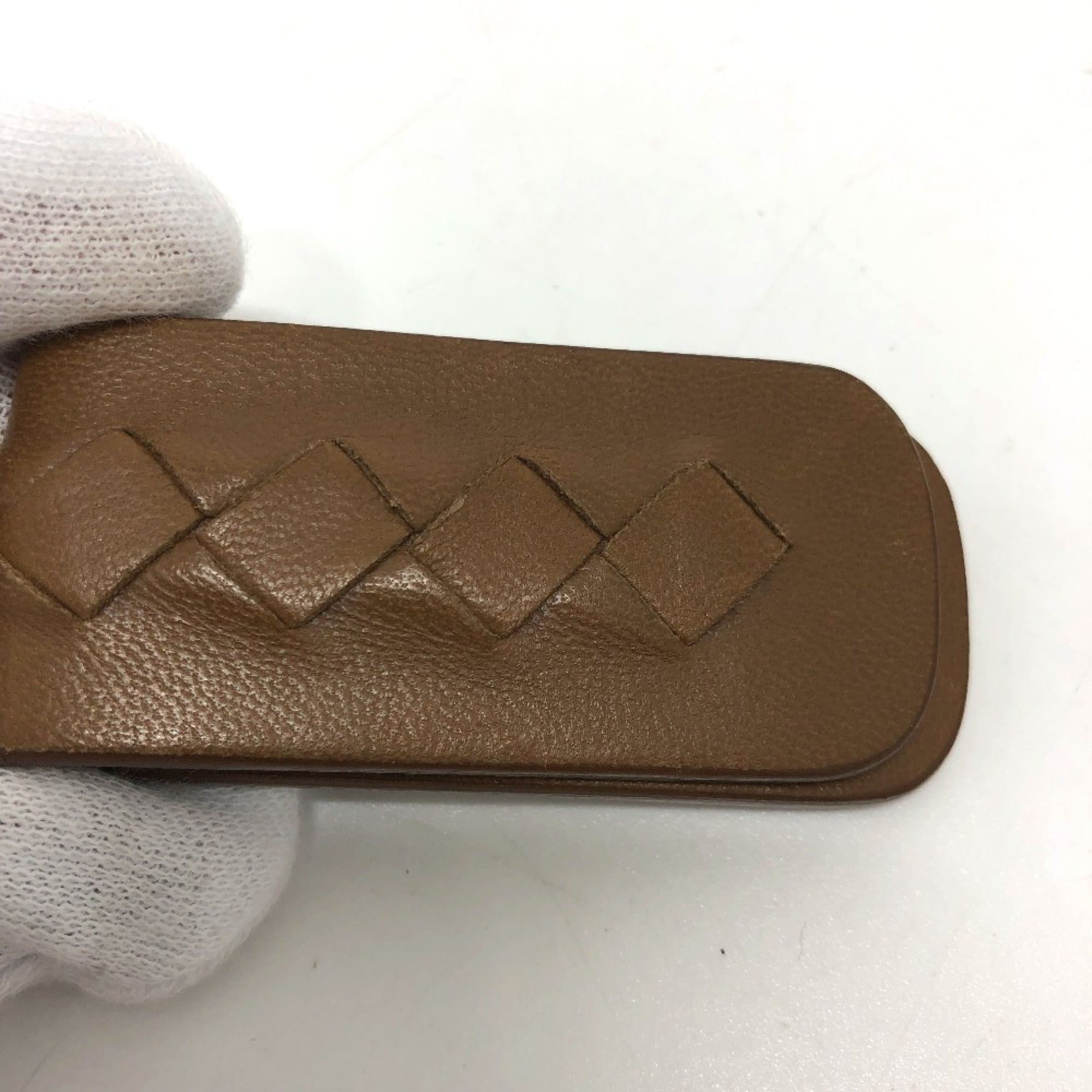 Bottega Veneta Brown Leather Money Clip (Pre-Owned)