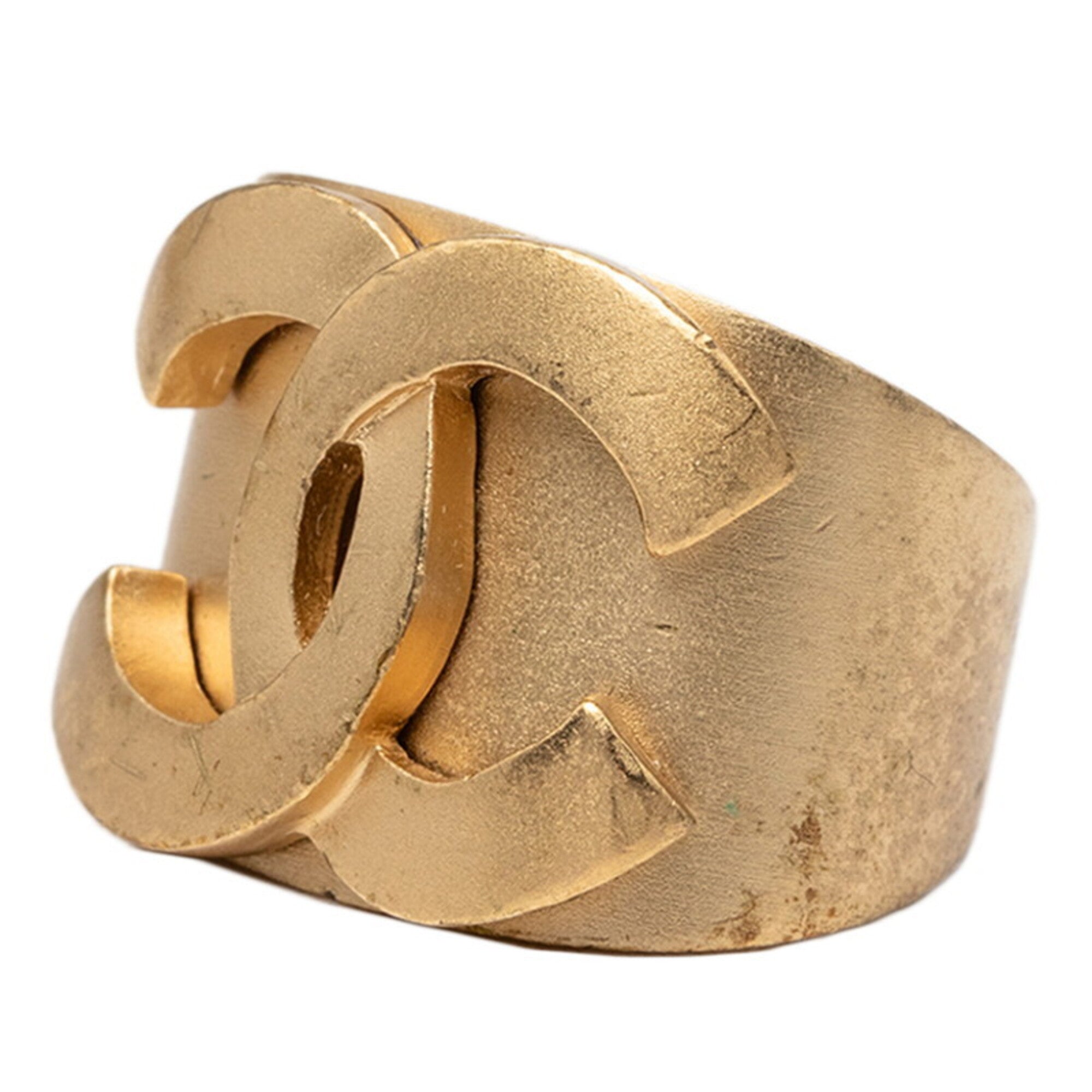 Chanel Gold Band Ring (Pre-Owned)