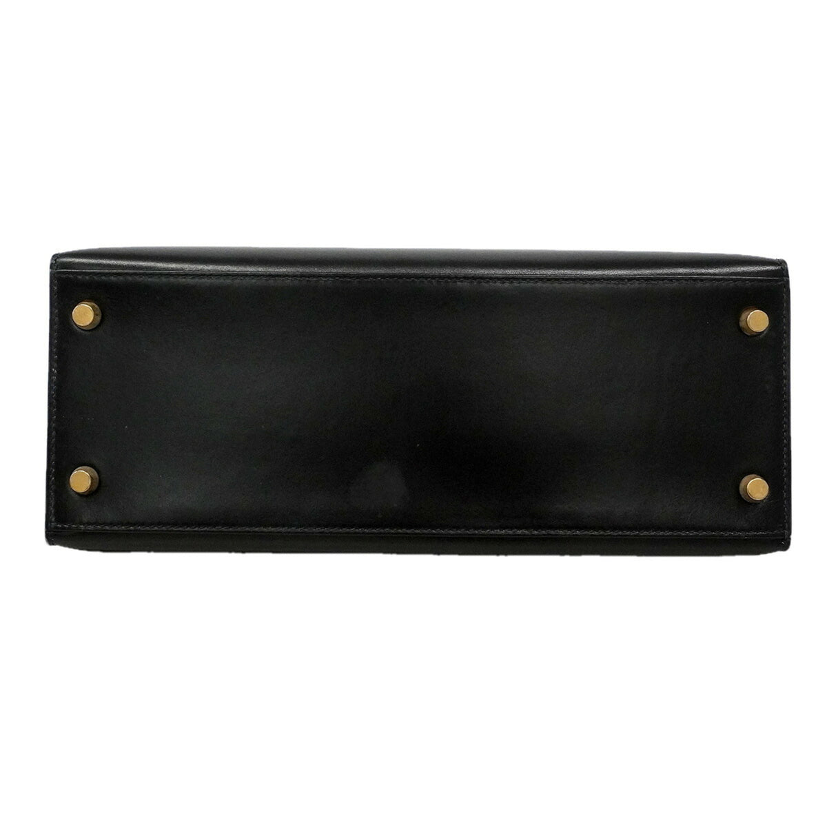 Hermes Black Box Calf Leather Handbag (Pre-Owned)