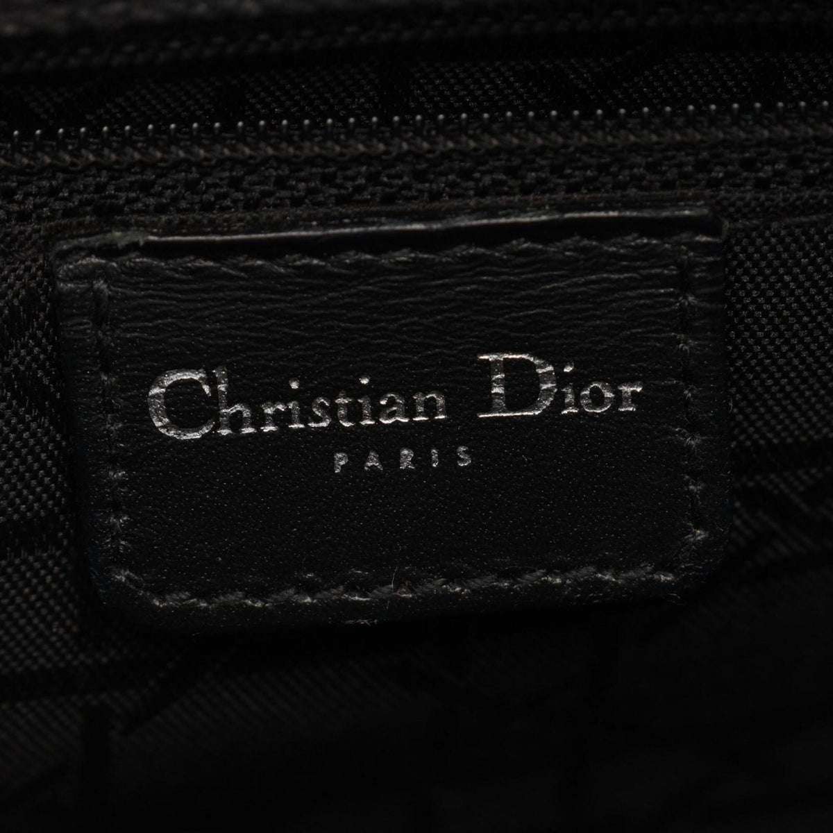 Christian Dior Black Denim Leather Handbag (Pre-Owned)