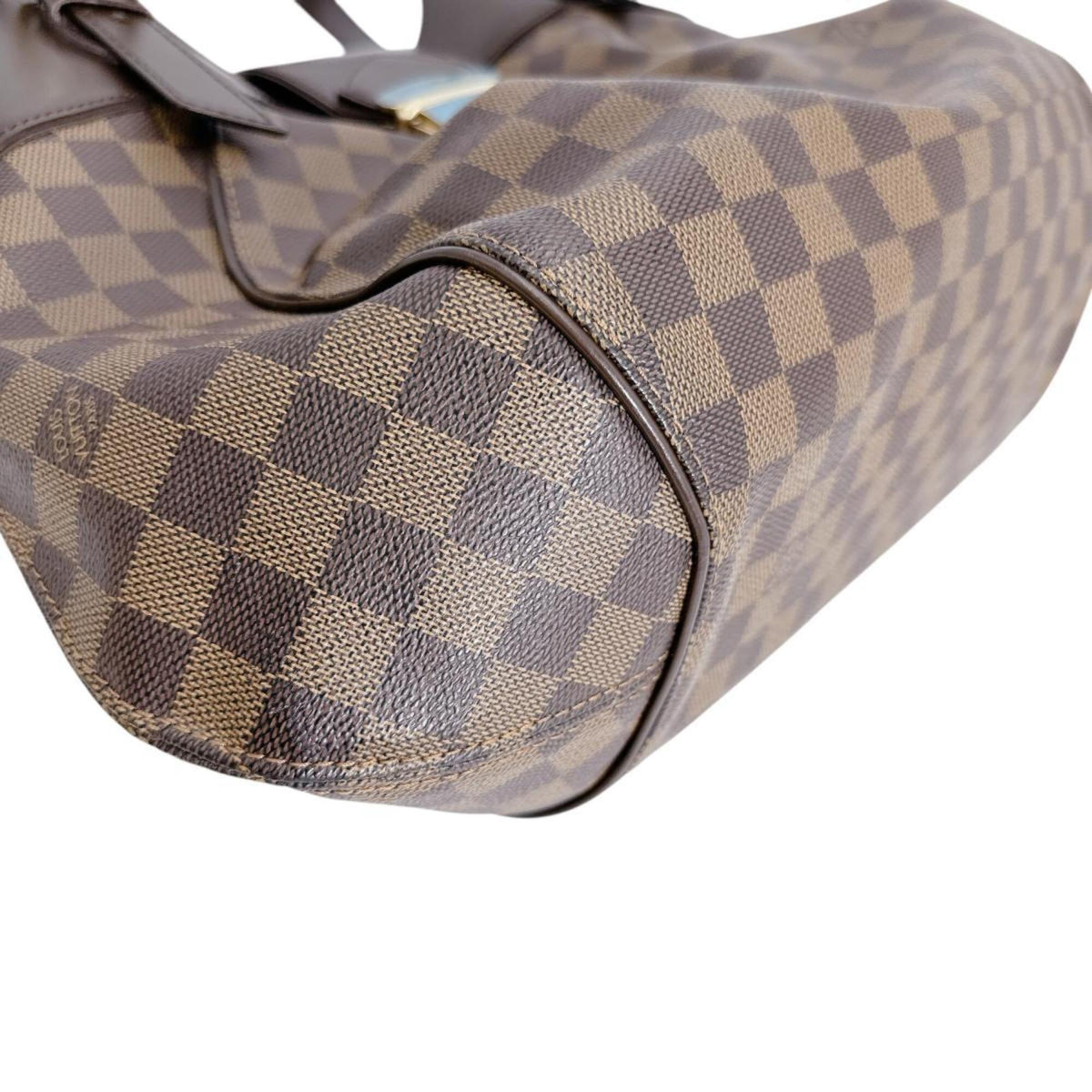 Louis Vuitton Damier Brown Damier Canvas Handbag Tote Bag (Pre-Owned)