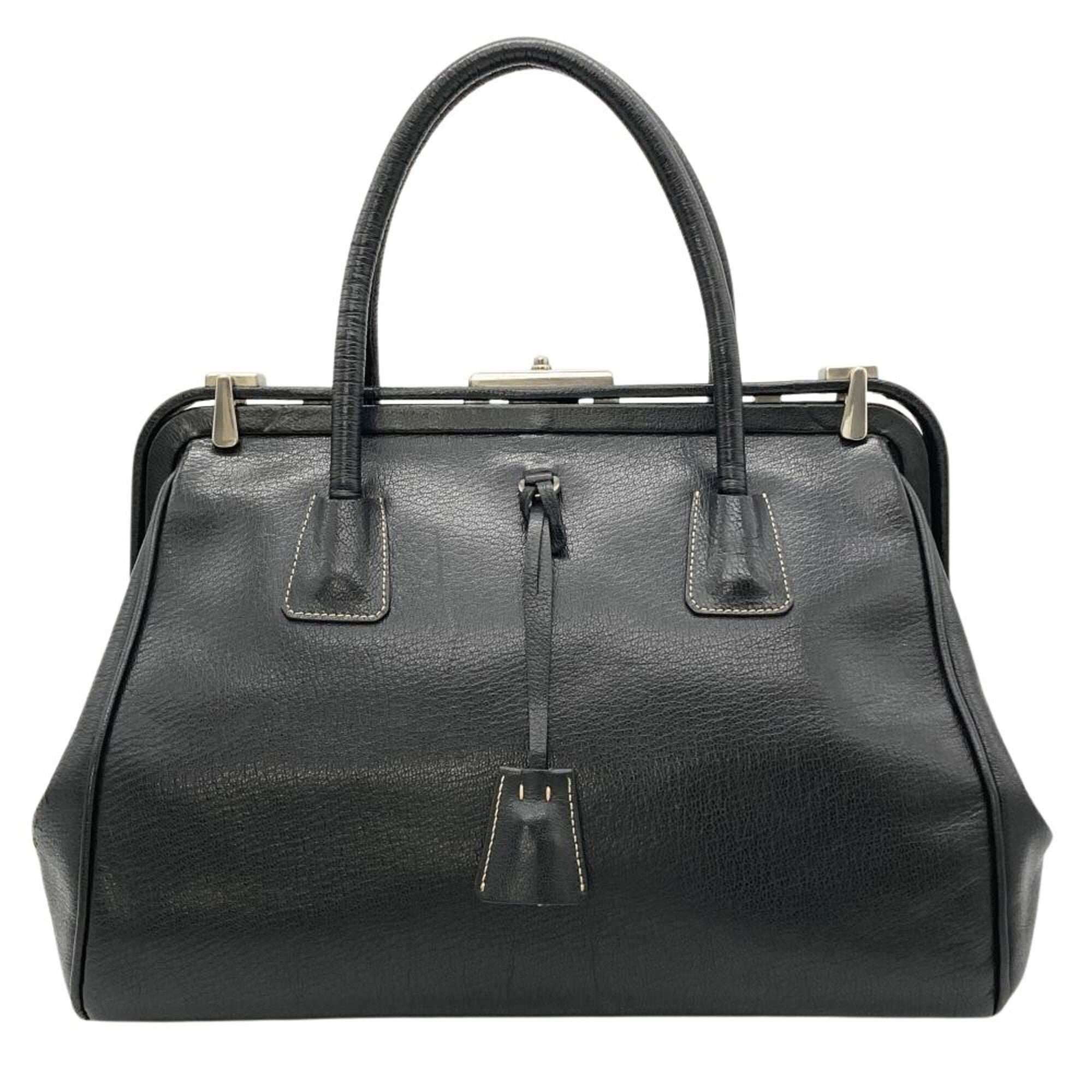 Prada Black Leather Handbag (Pre-Owned)