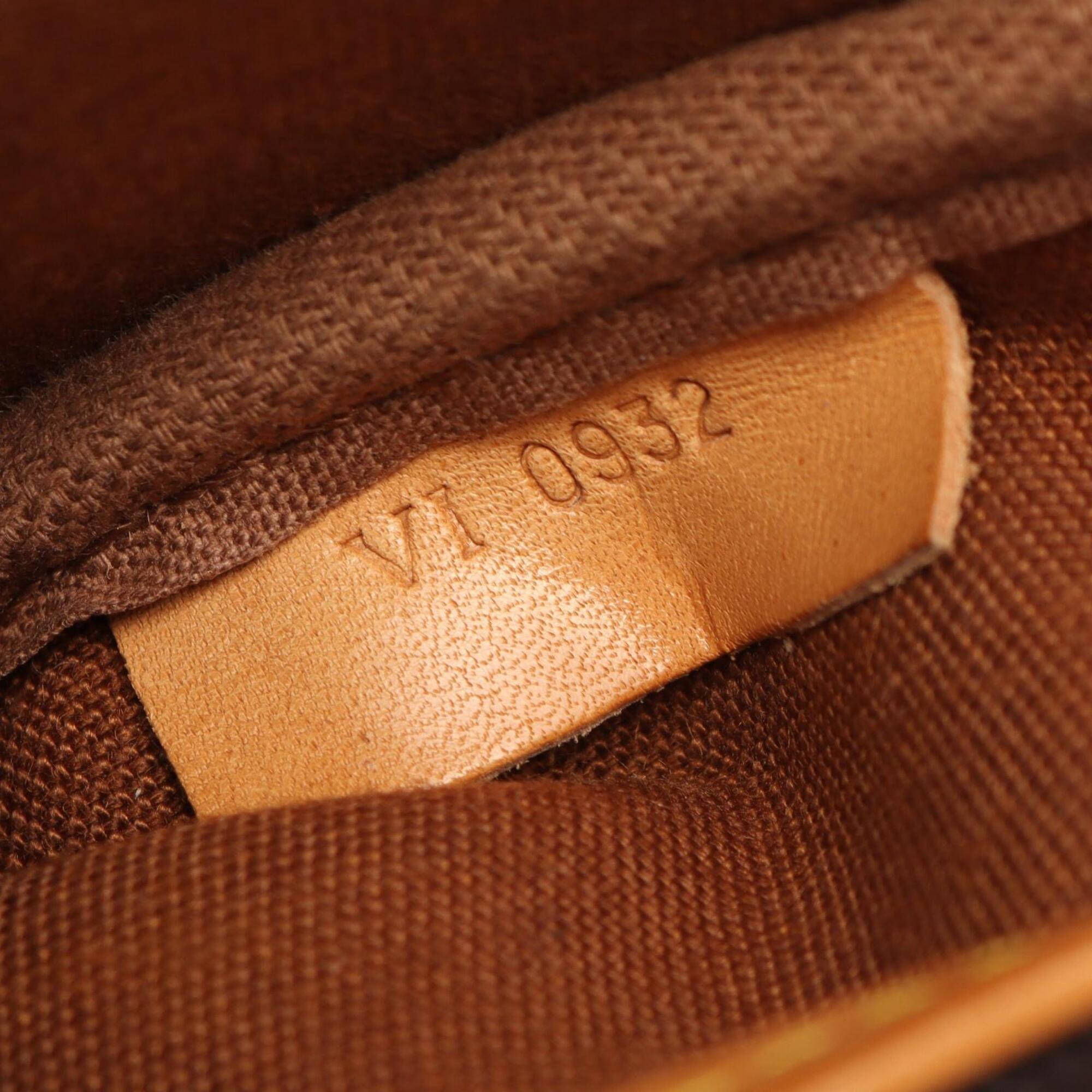 Louis Vuitton Brown Coated Canvas Pvc Monogram Leather Handbag Shoulder Bag (Pre-Owned)