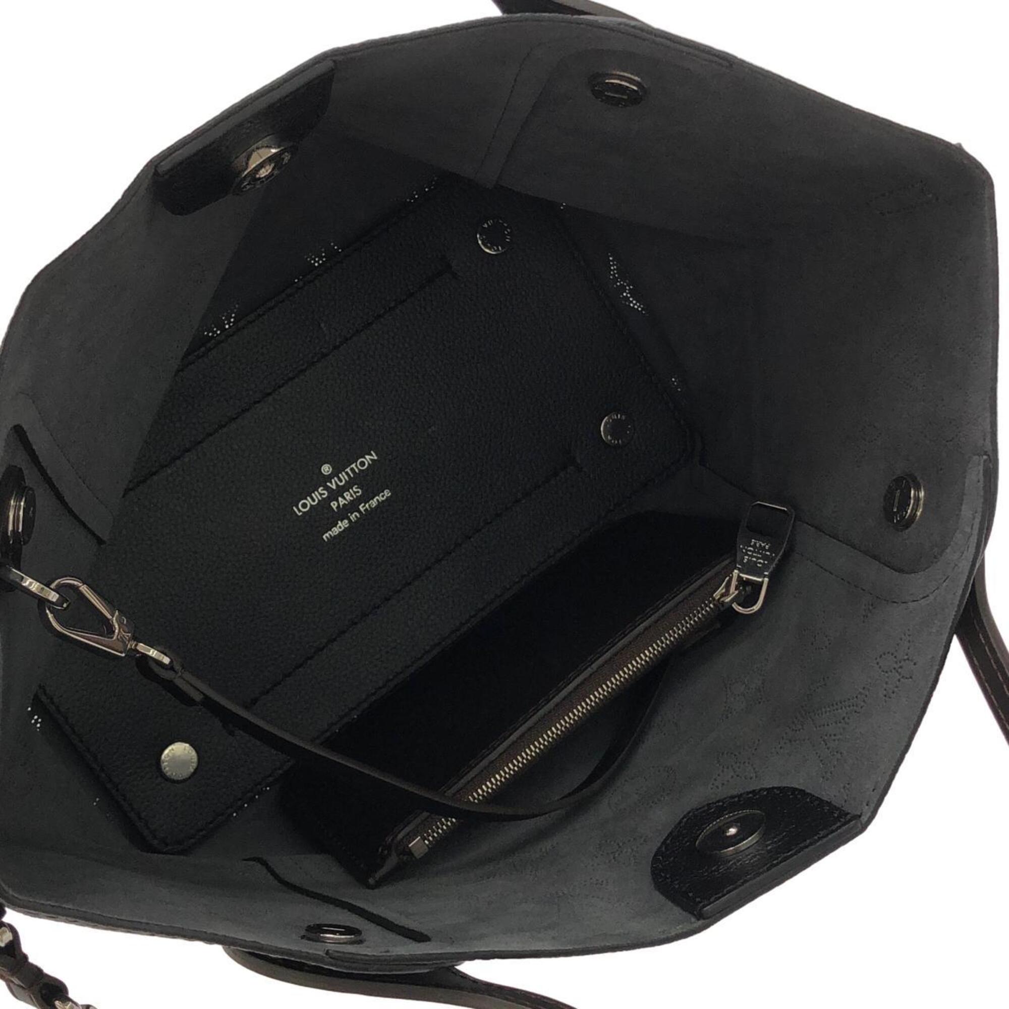 Louis Vuitton Black Leather Handbag (Pre-Owned)