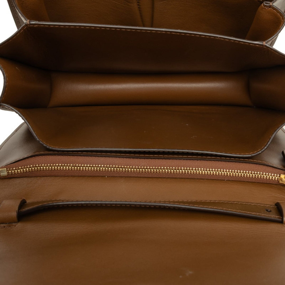 Celine Brown Leather Shoulder Bag (Pre-Owned)