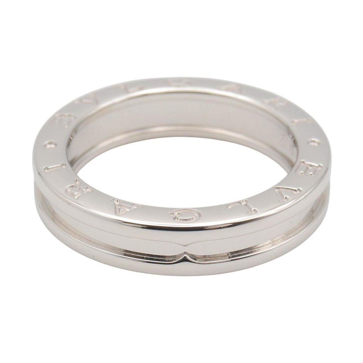 Bvlgari Silver White Gold (18K) Band Ring (Pre-Owned)