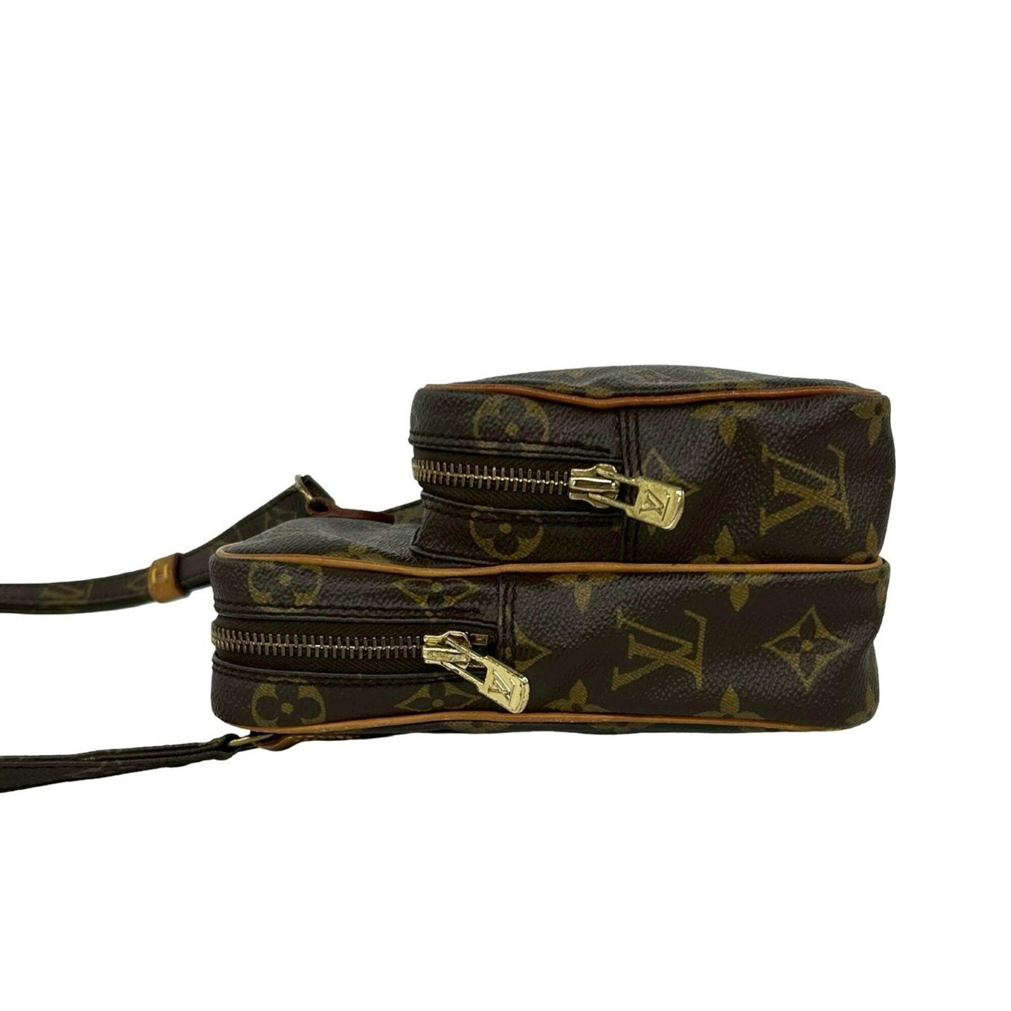 Louis Vuitton Brown Leather Pvc Pochette Shoulder Bag (Pre-Owned)