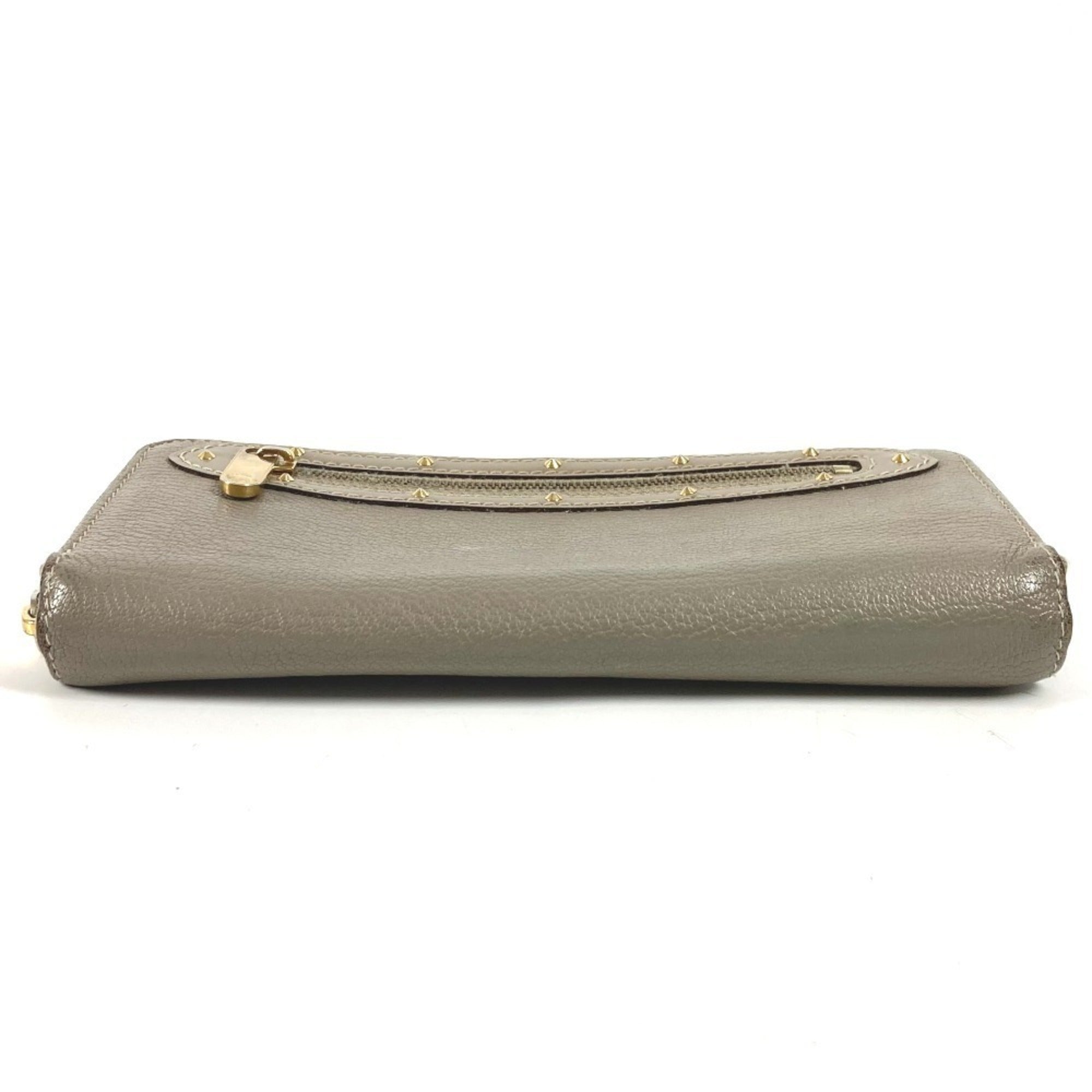 Louis Vuitton Galle Gray Velone Suhali Leather Long Wallet (Bi-Fold) (Pre-Owned)