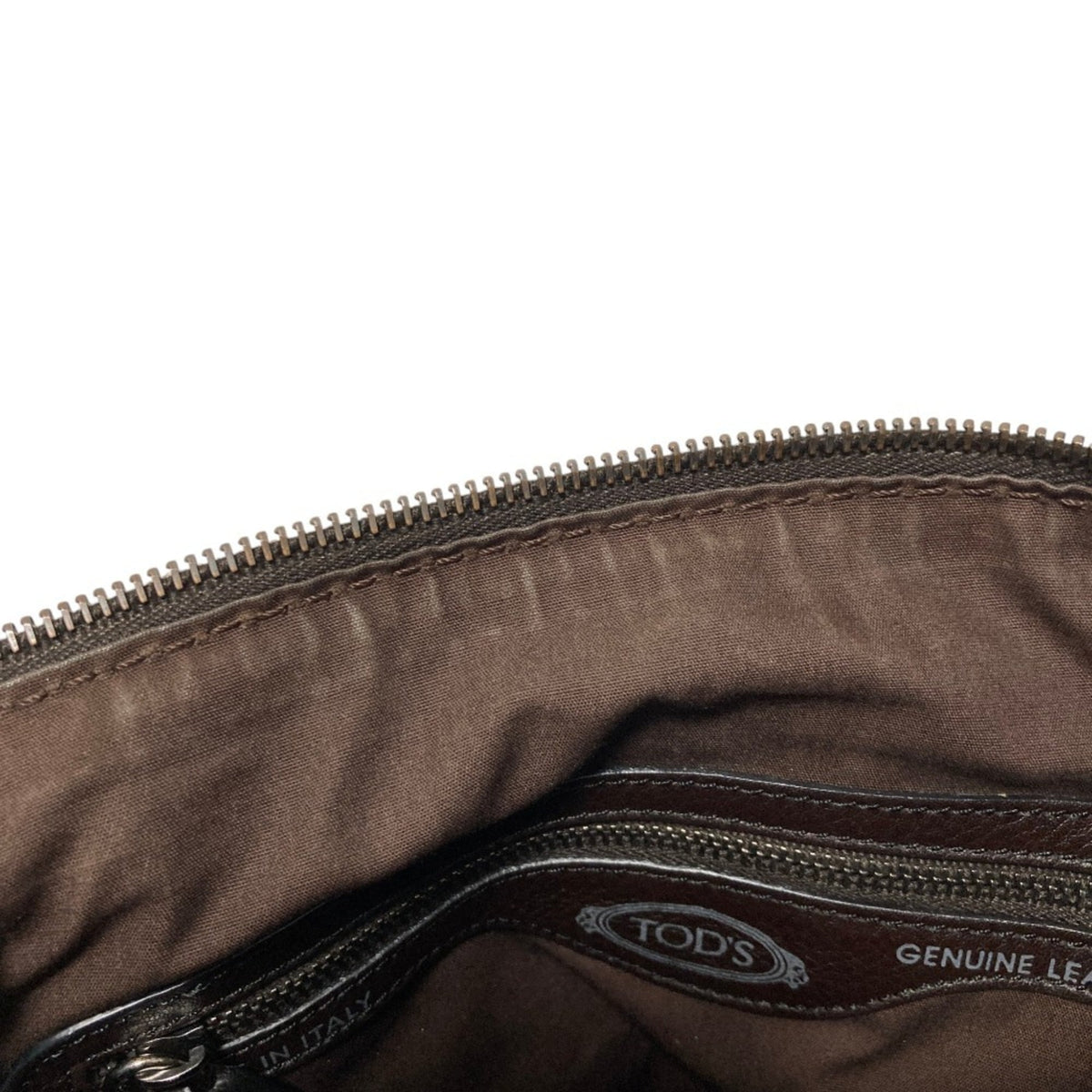 Tod's Brown Leather Boston Bag Handbag (Pre-Owned)