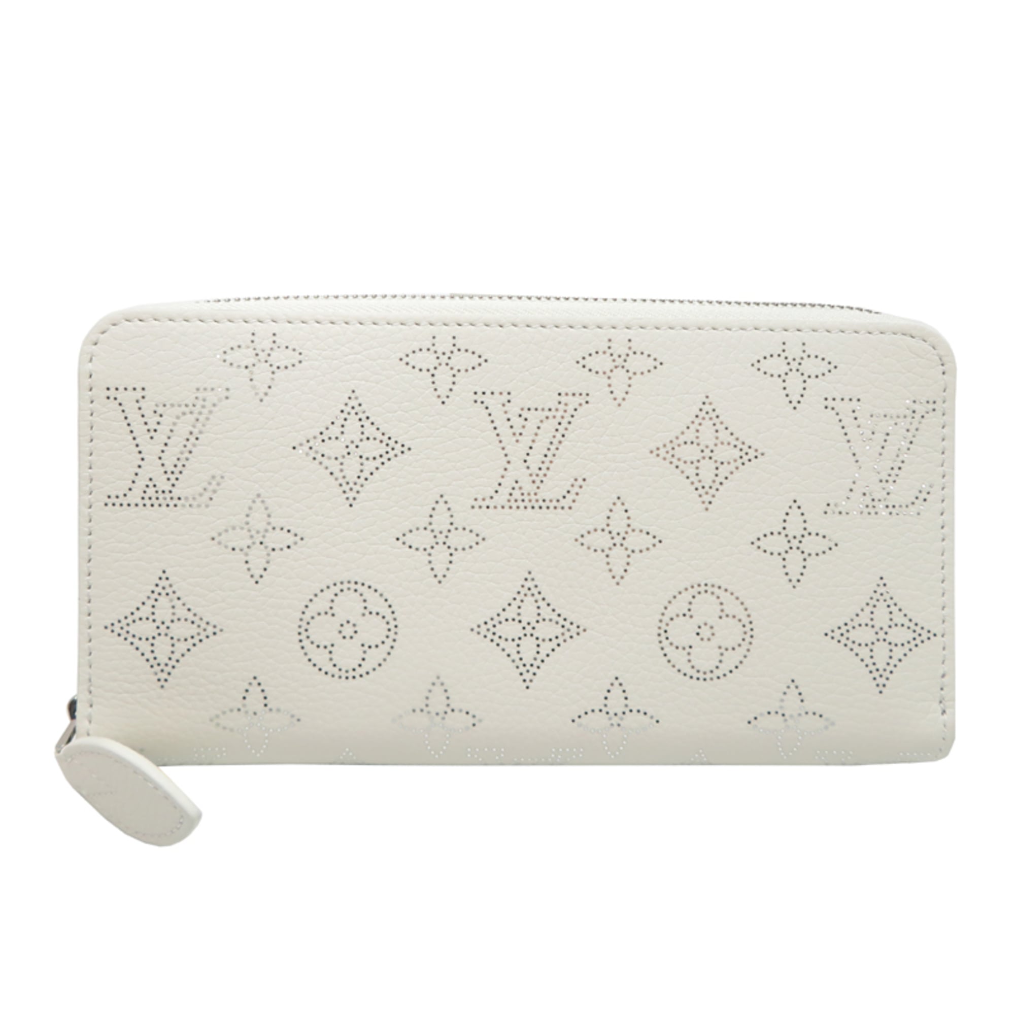 Louis Vuitton White Mahina Leather Long Wallet (Bi-Fold) (Pre-Owned)