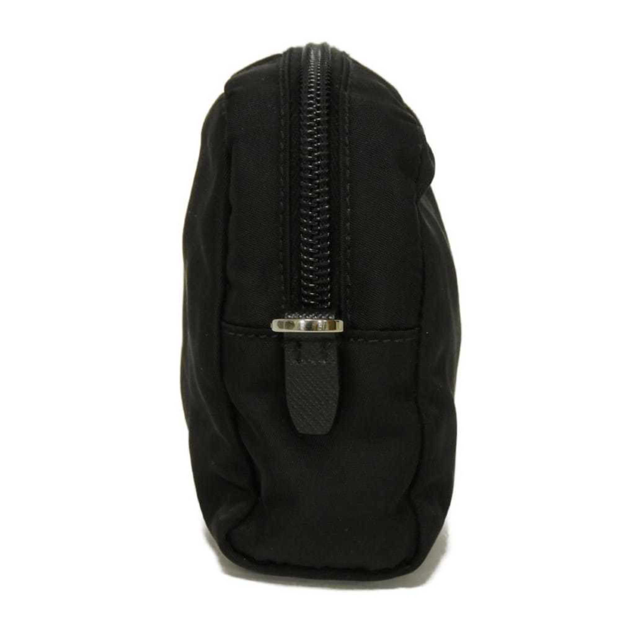 Prada Black Nero Vela Nylon Clutch Bag Pouch (Pre-Owned)
